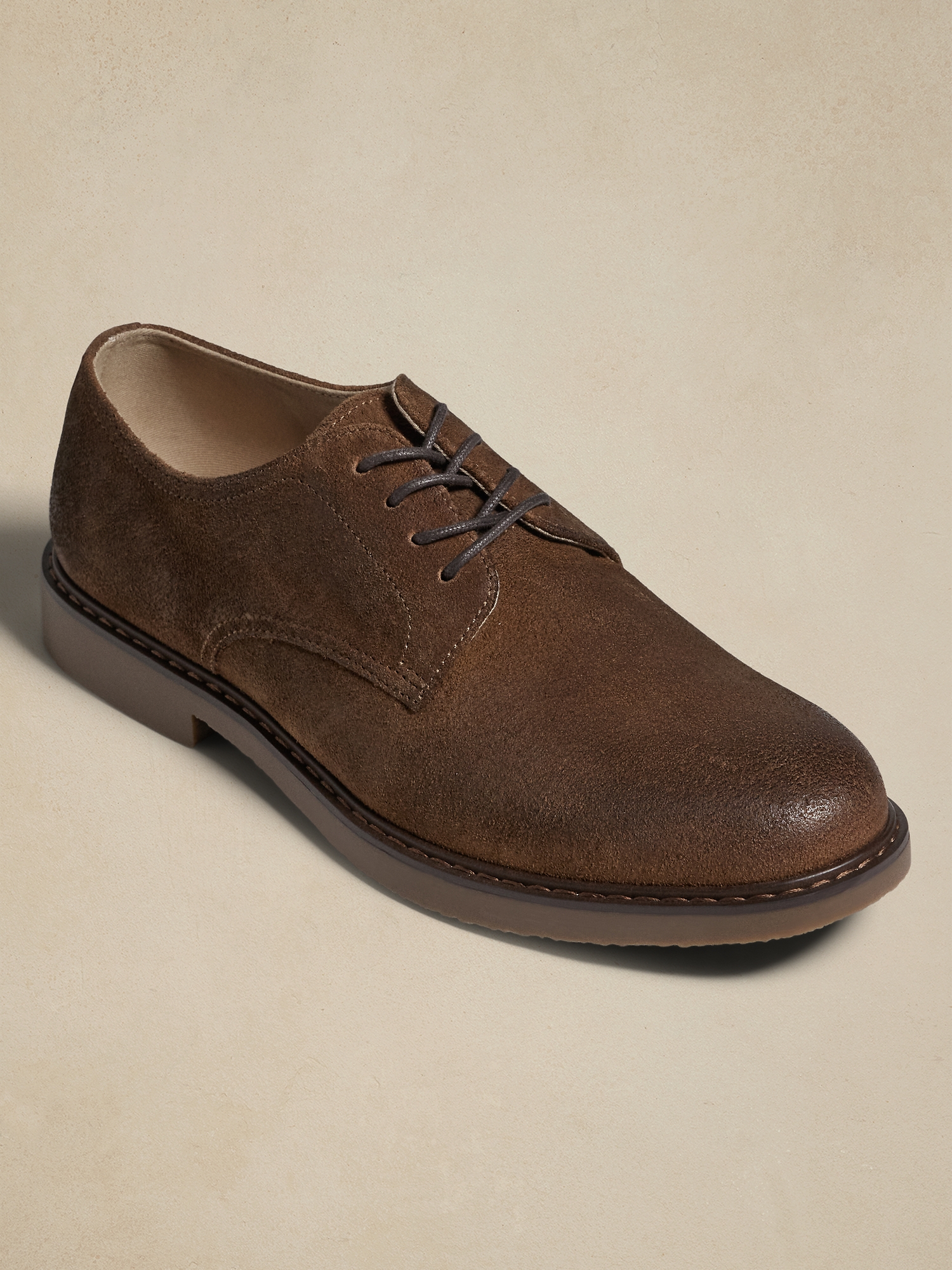 Suede Casual Derby Shoe