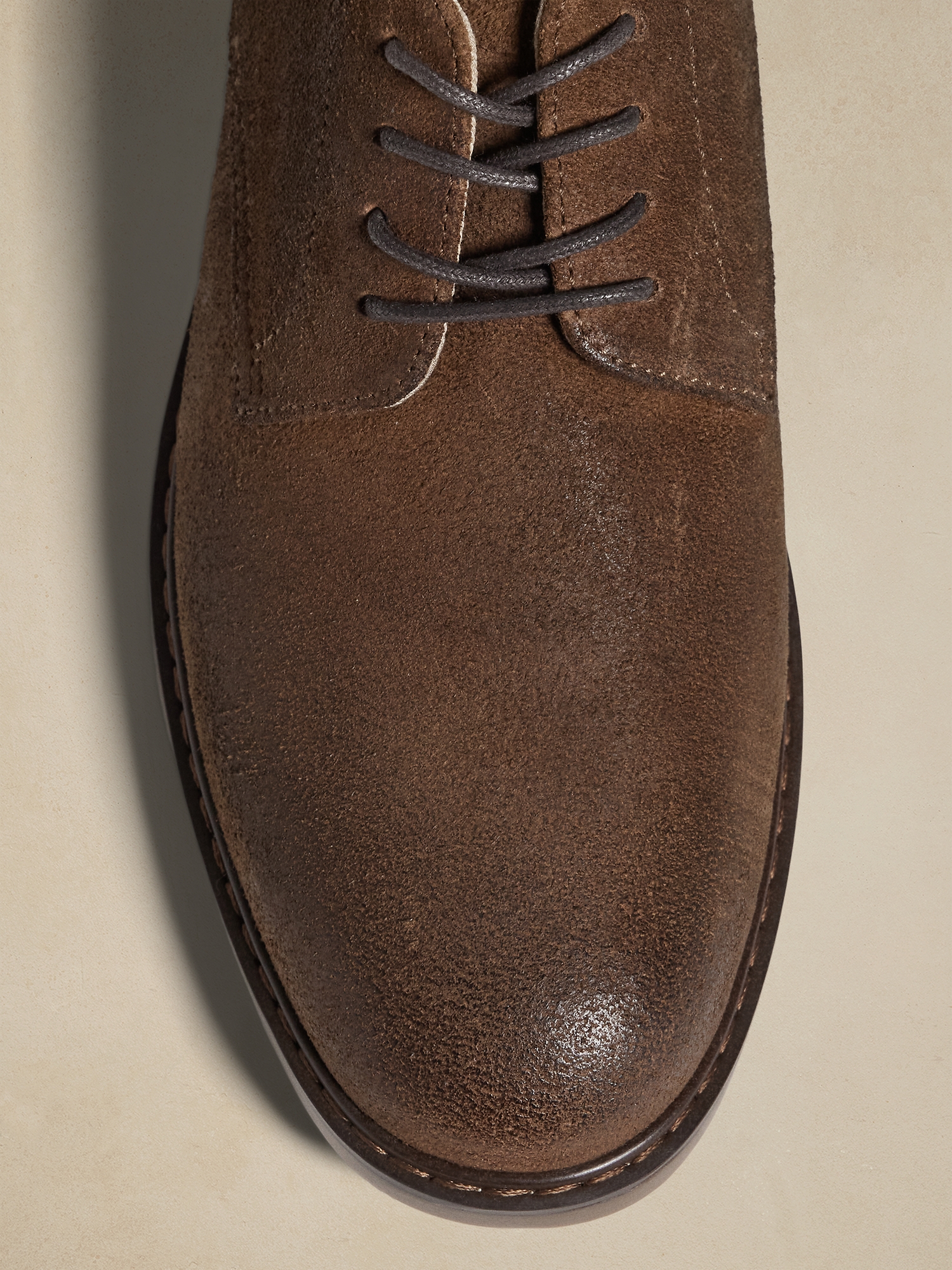 Suede Casual Derby Shoe