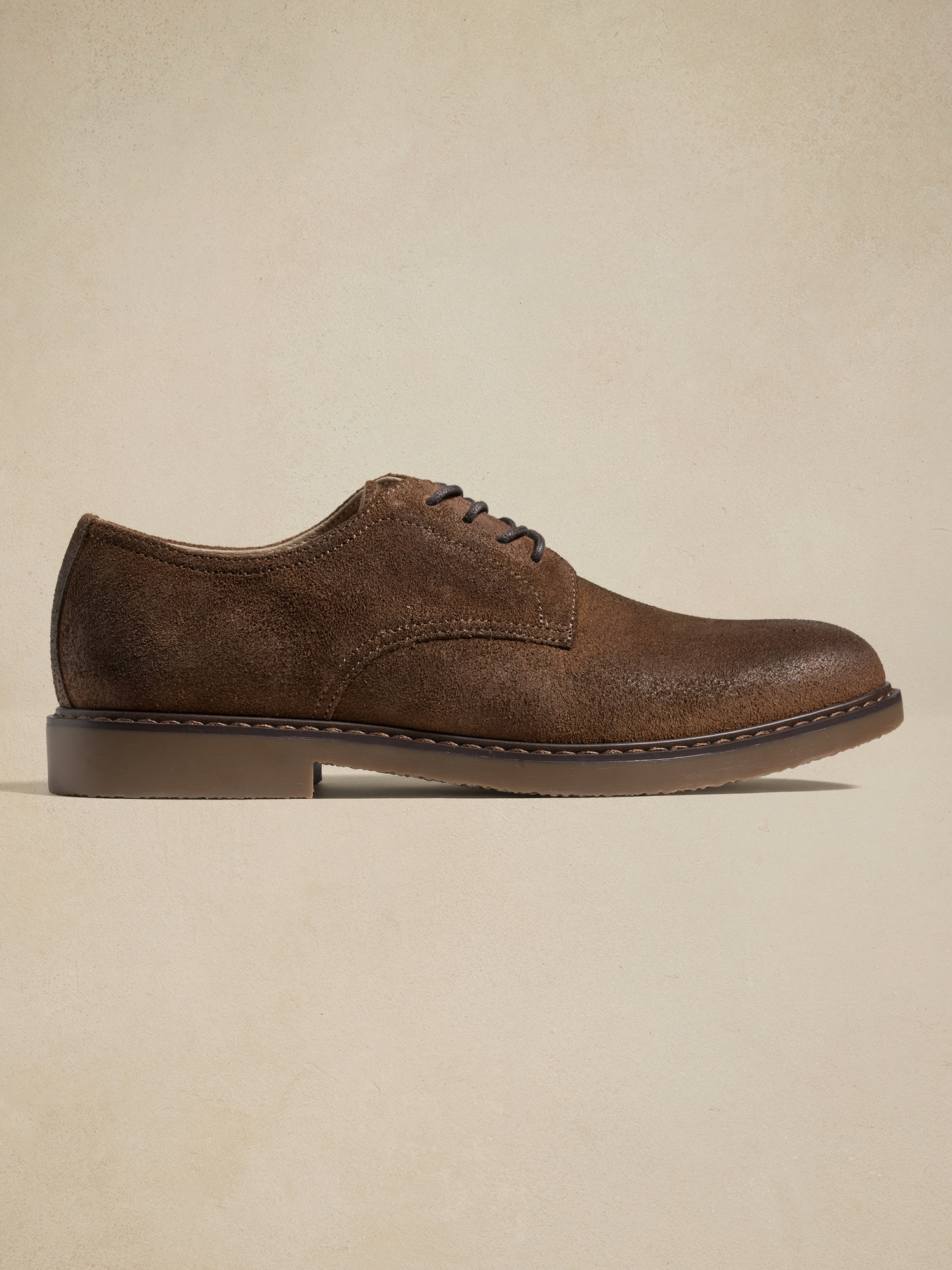 Suede Casual Derby Shoe