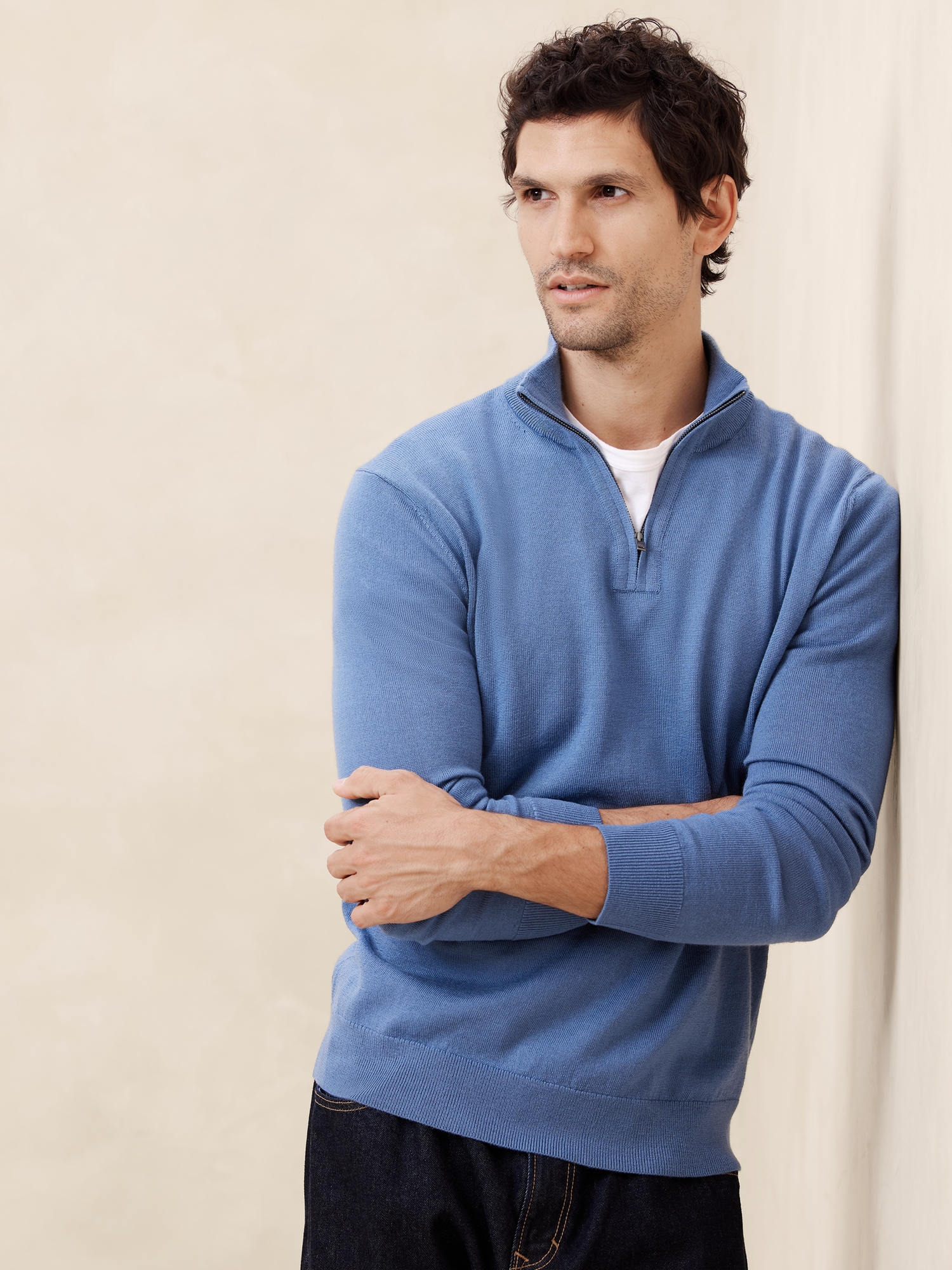 Merino quarter zip hotsell