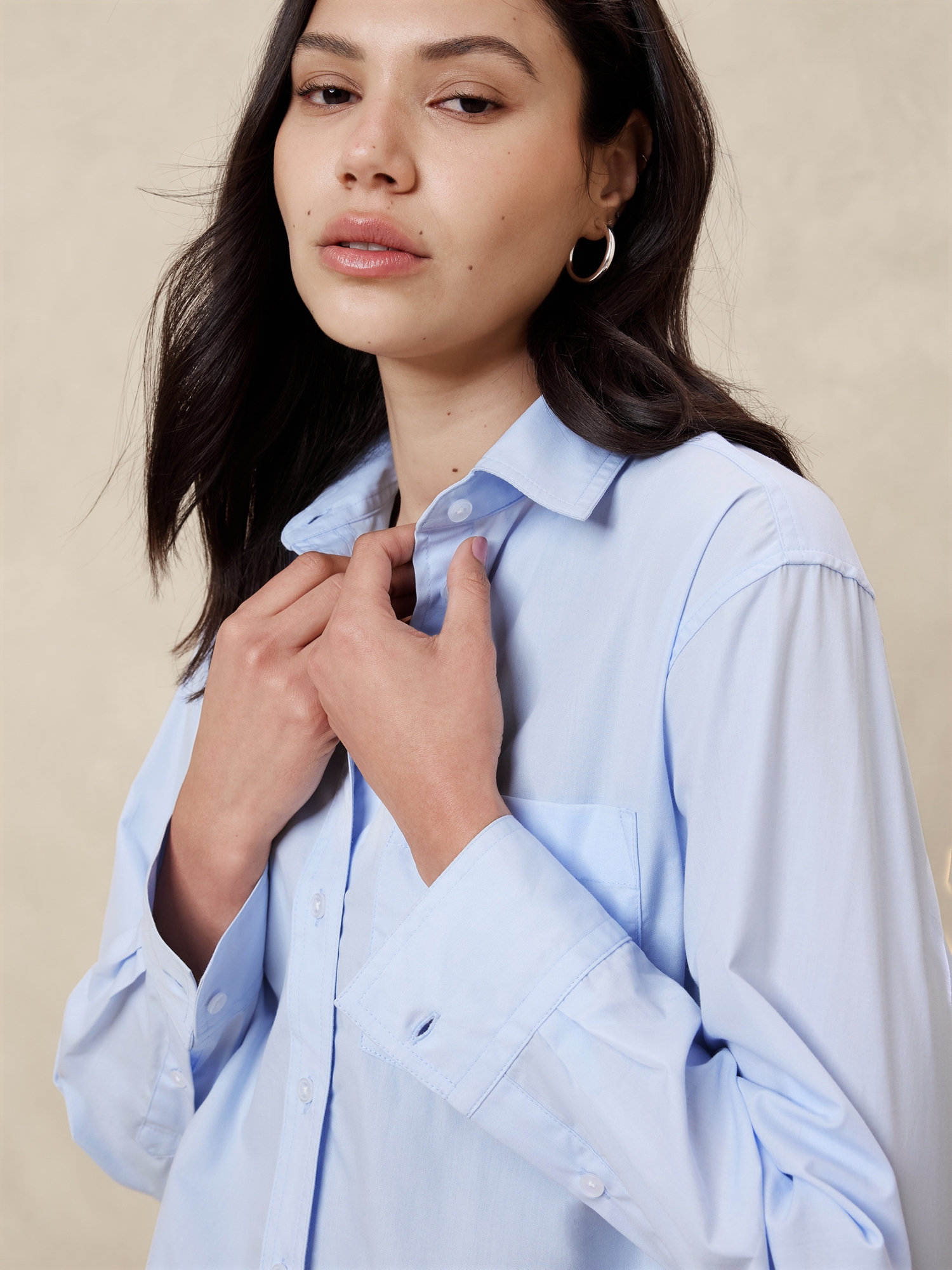 Boxy Button-Down Shirt