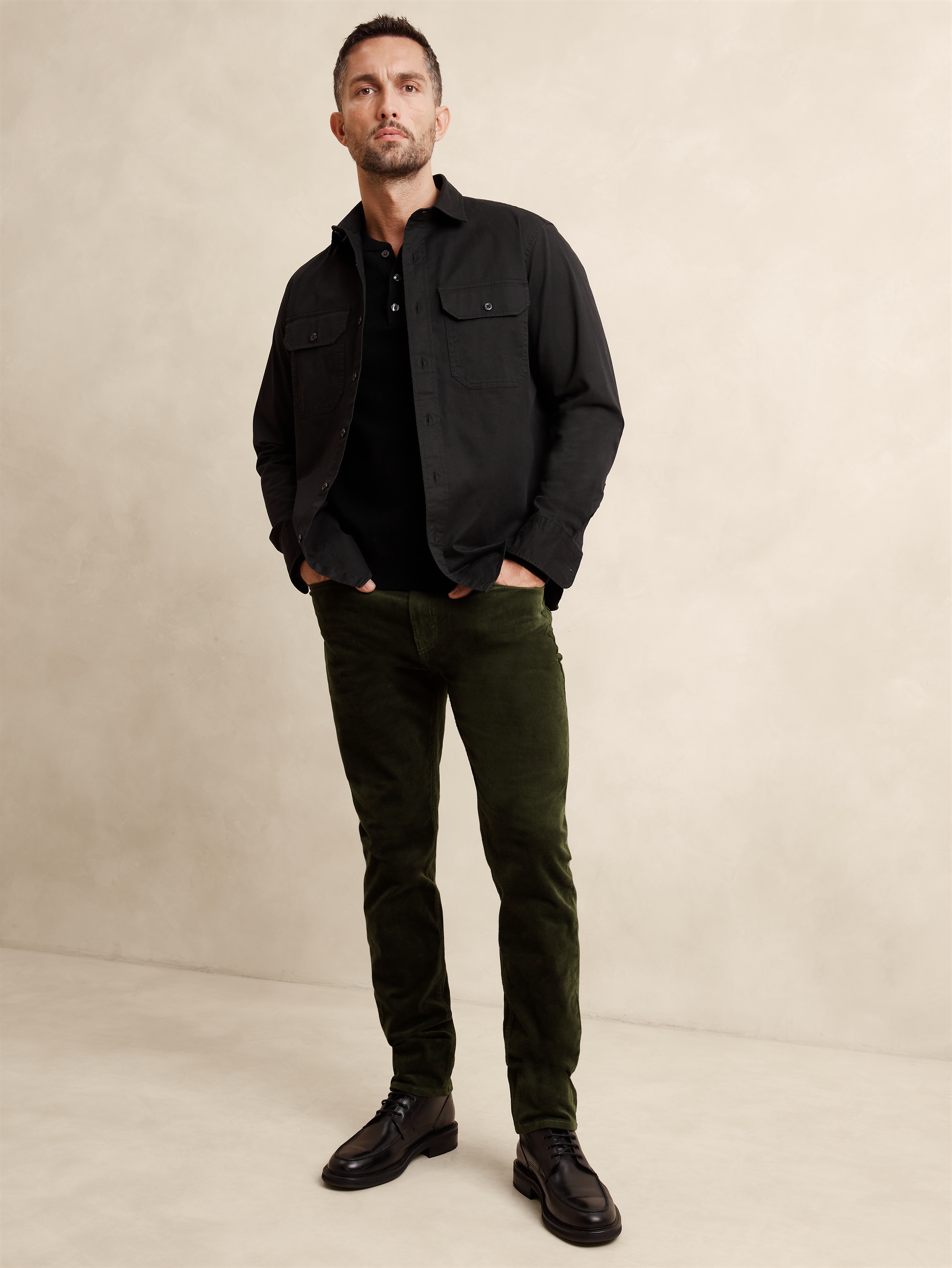 【BAON】Miro Color Corduroy Pants IDEALSANXUN Mens Corduroy Pants Fall Winter Casual Pleated