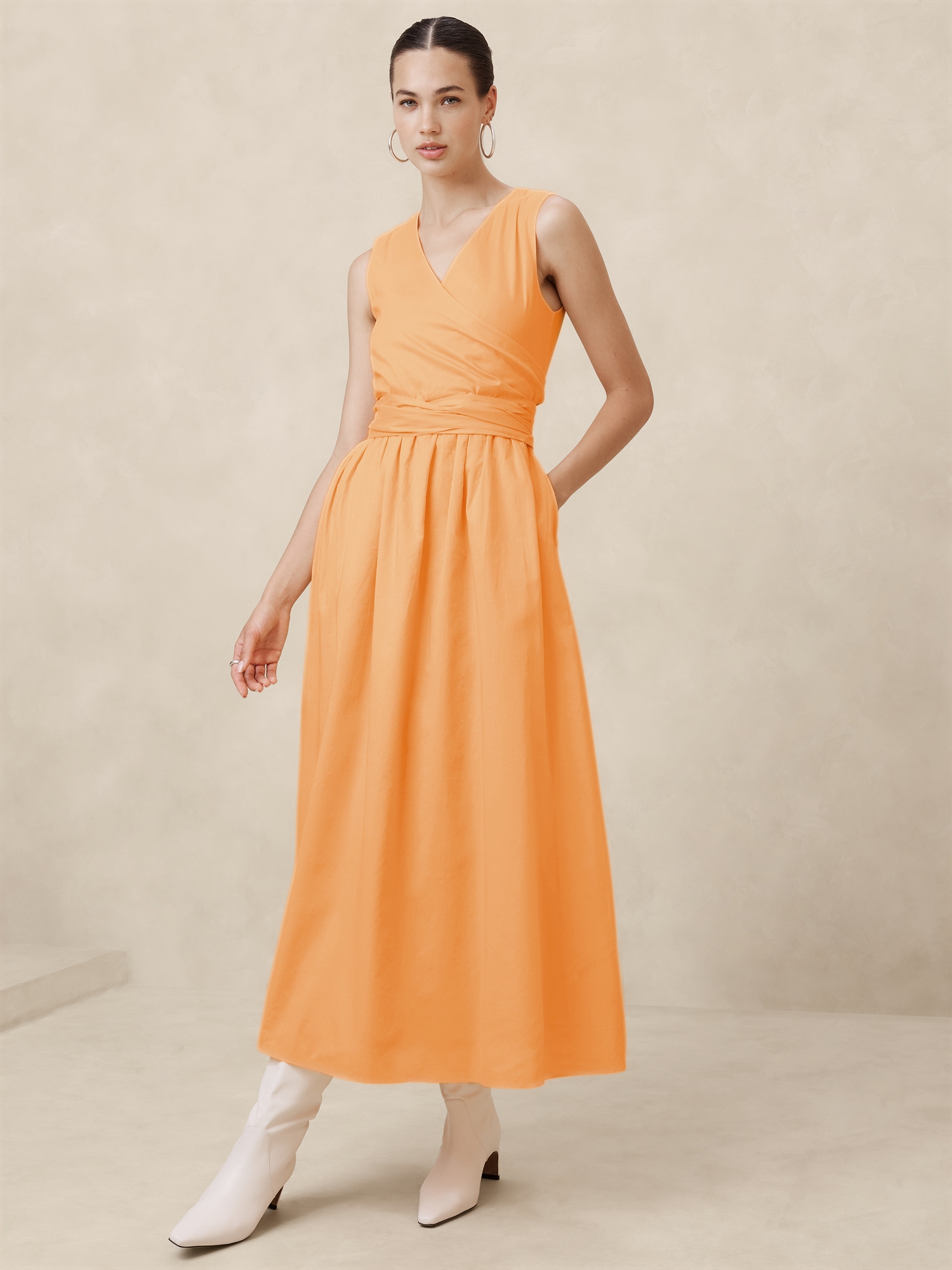 Banana republic orange dress on sale