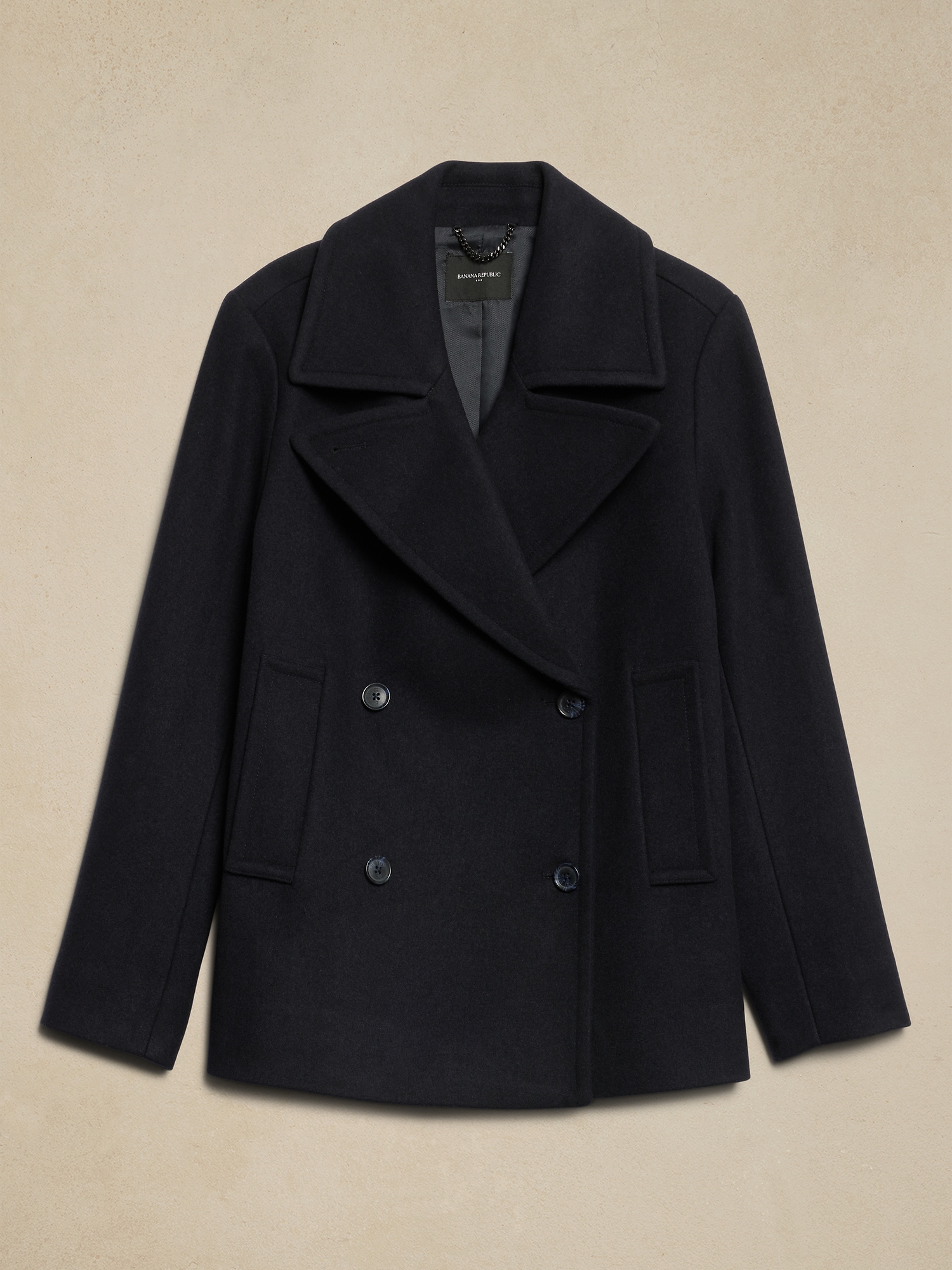 Wool Blend Peacoat