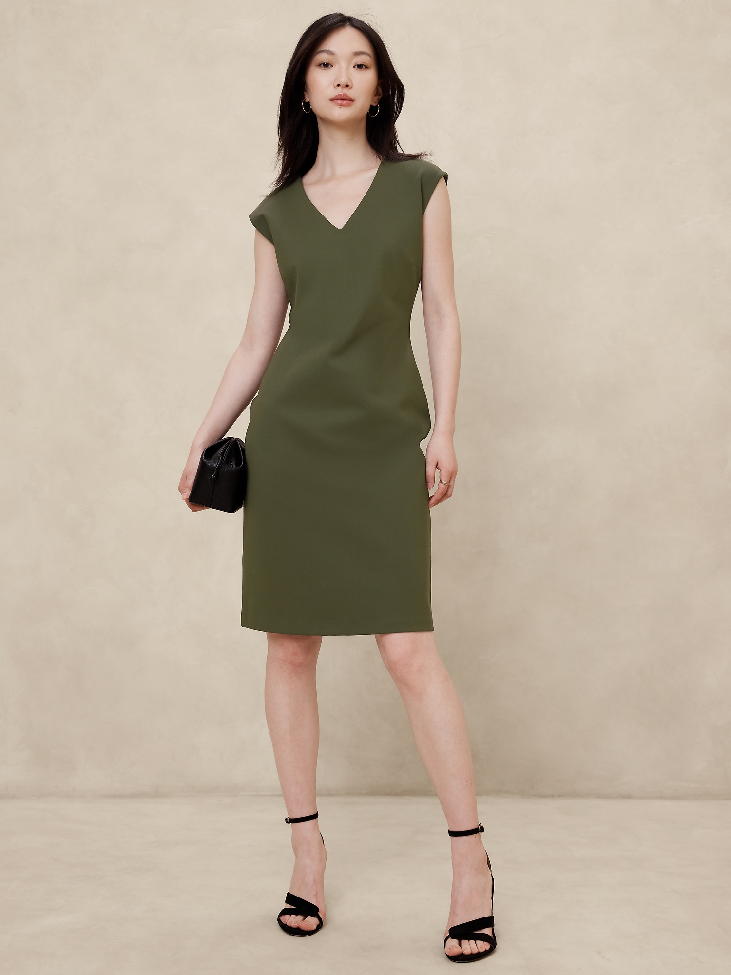 Ponte Knee-Length Dress