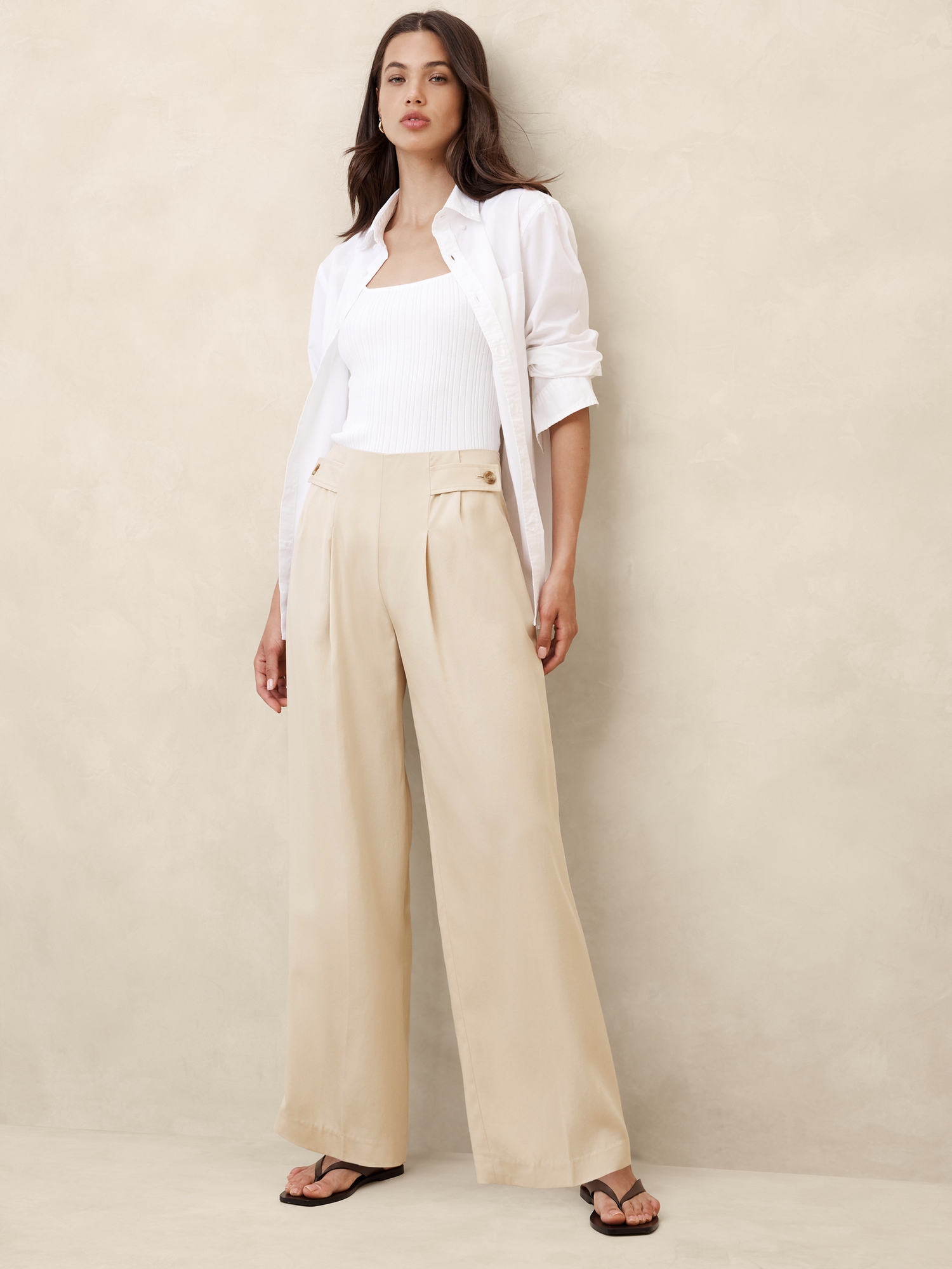 Tencel™ Pleated Pant