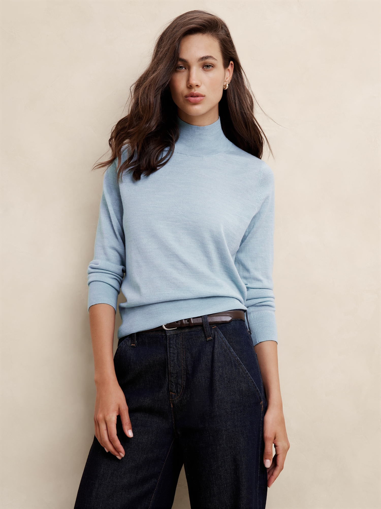 Merino turtleneck sweater hotsell