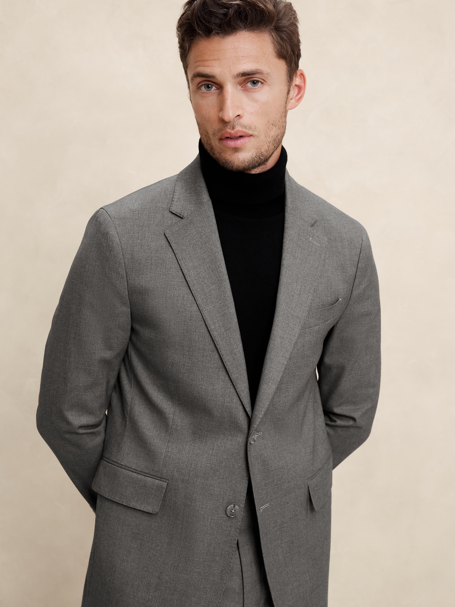 Modern Classic Crosshatch Suit Jacket