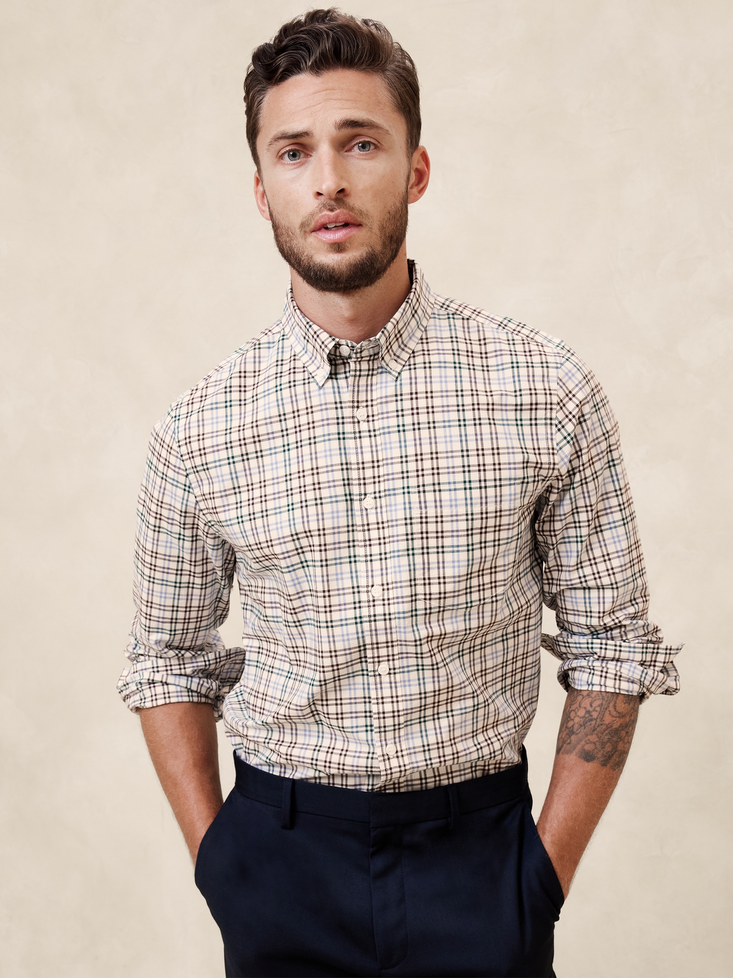 Slim Softwash Cotton Shirt