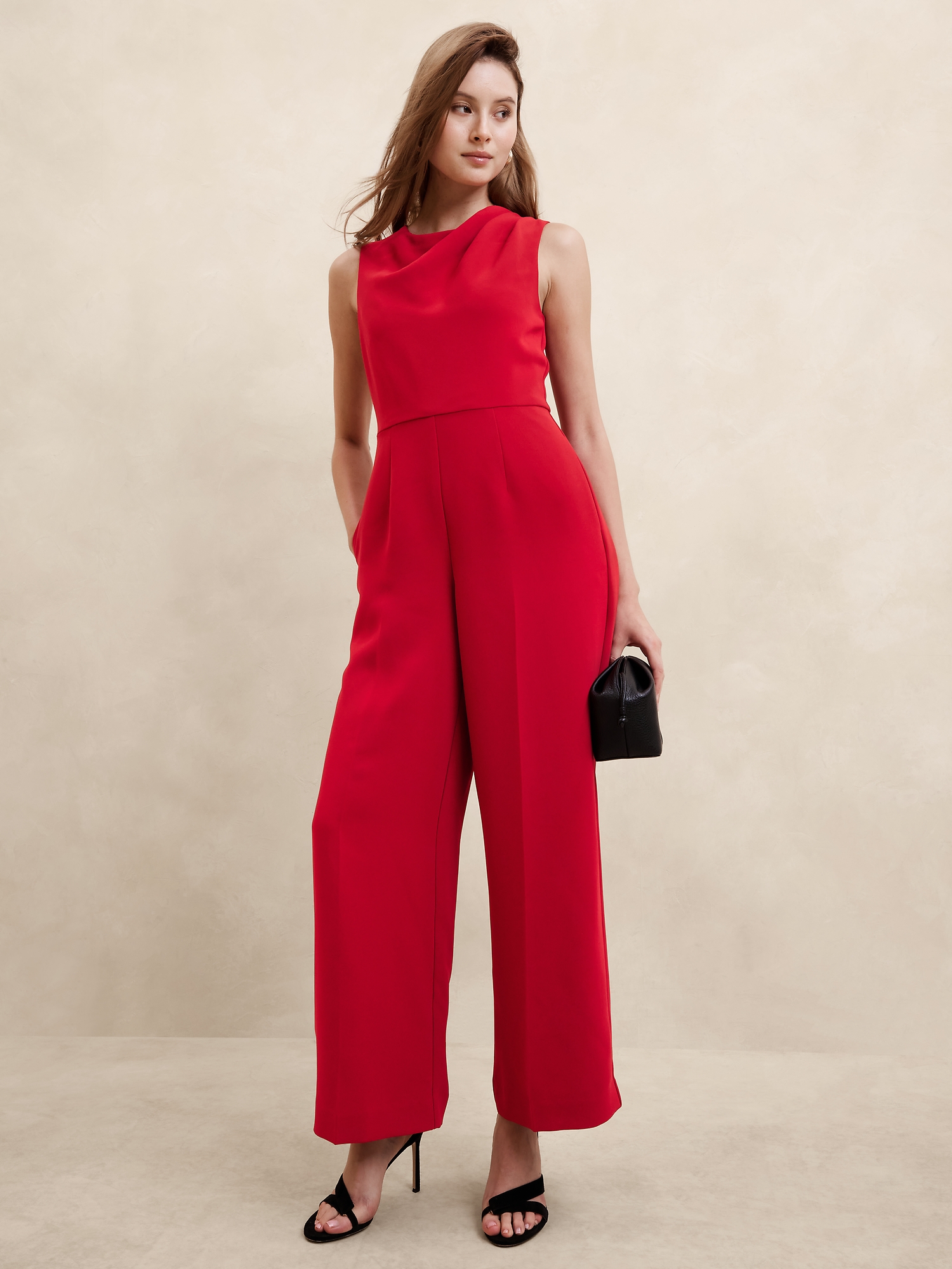 Cowl neck jumpsuit online