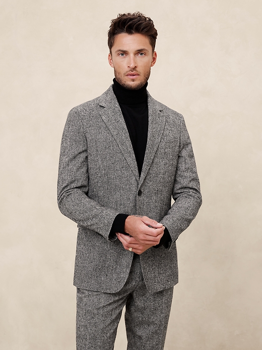 Tailored-Fit Donegal Suit Jacket | Banana Republic Factory