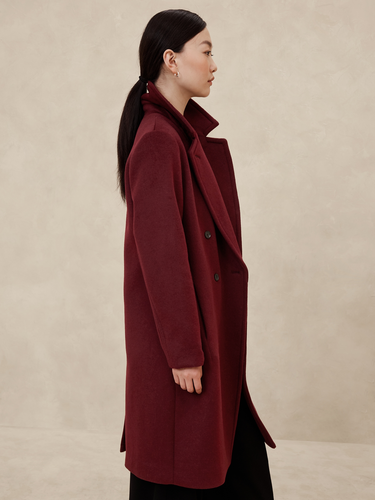 Manteau intemporel en mélange de laine