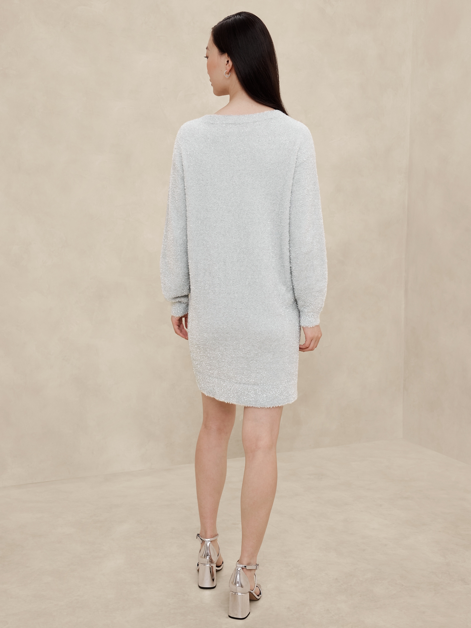 Tinsel Mini Sweater Dress