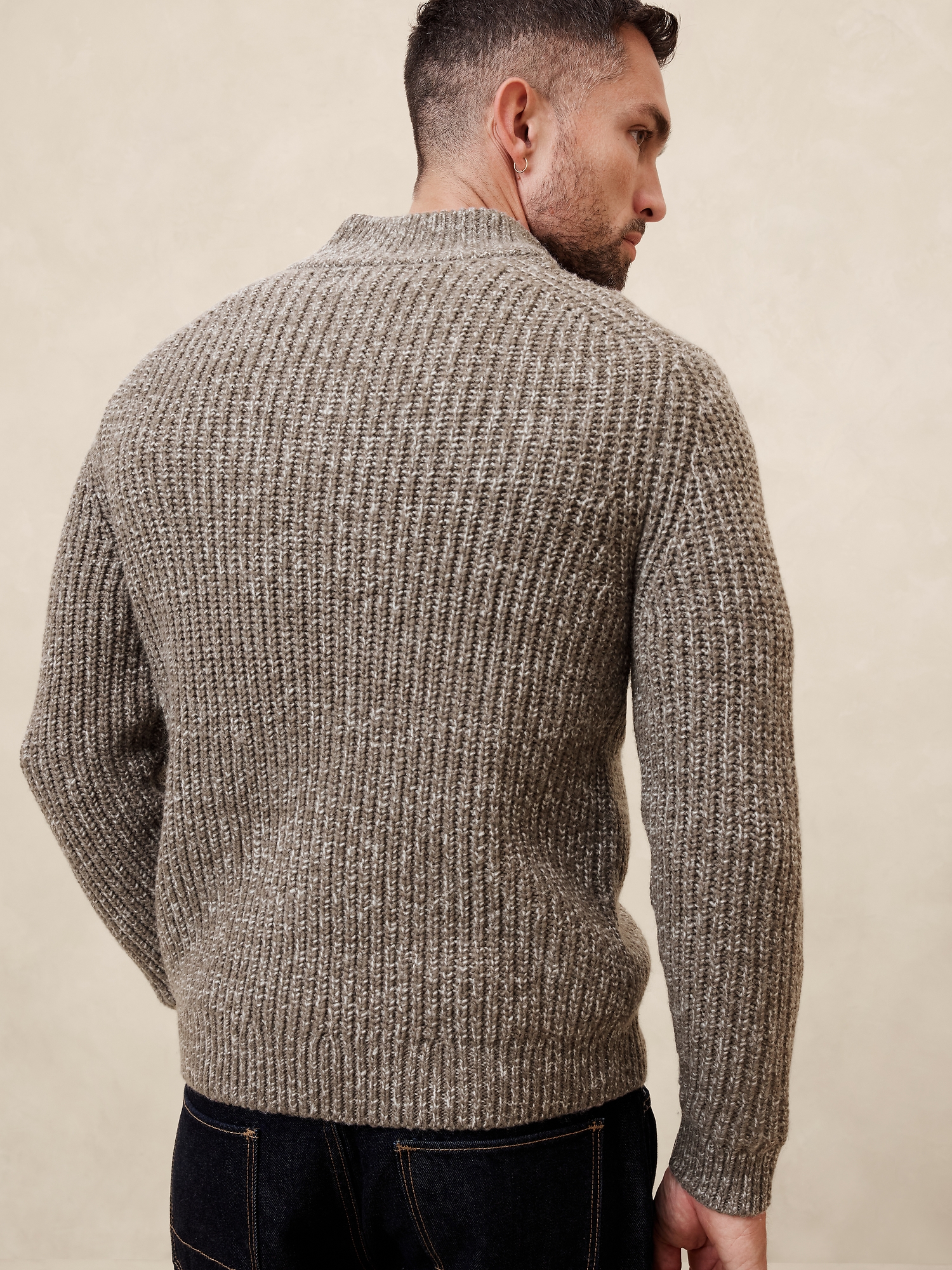 Image number 2 showing, Marled Half-Zip Sweater