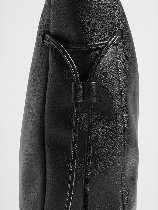 Vegan Leather Drawstring Tote | Banana Republic Factory