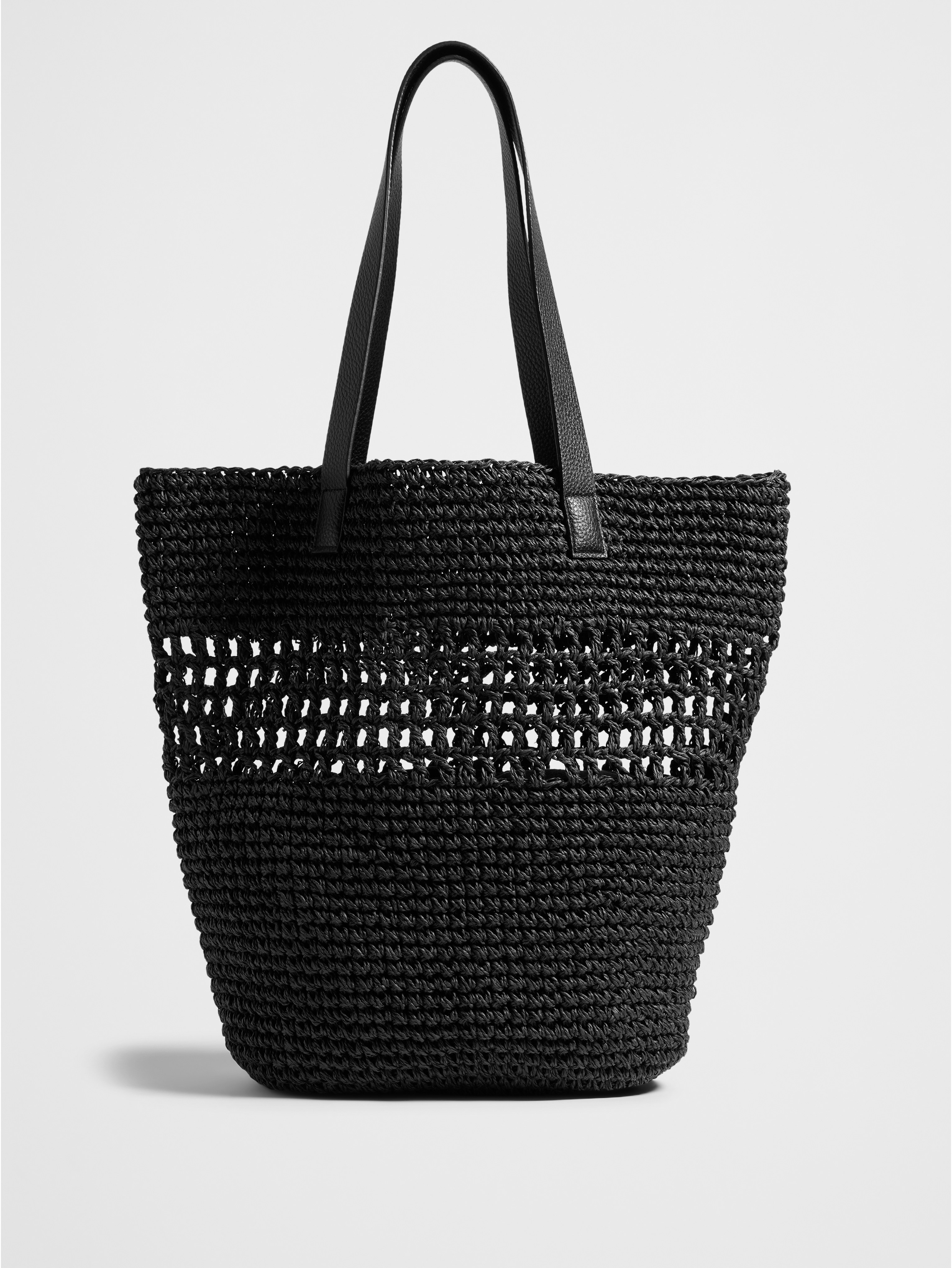 トートバッグ \"Summer Banana\" tote bag Chloé Summer Banana Tote Bag In Raffia in Stormy sea | Chloé CA