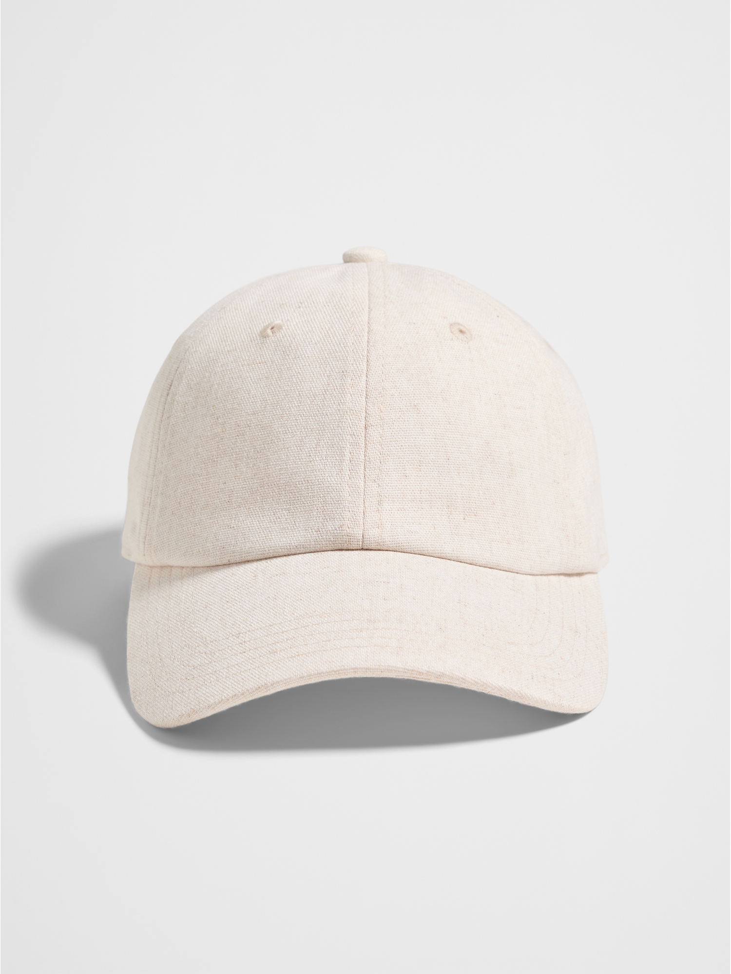 Linen-Blend Baseball Cap