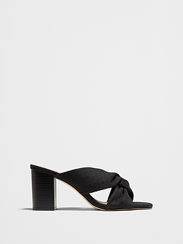 Crossover Heeled Sandal Banana Republic Factory