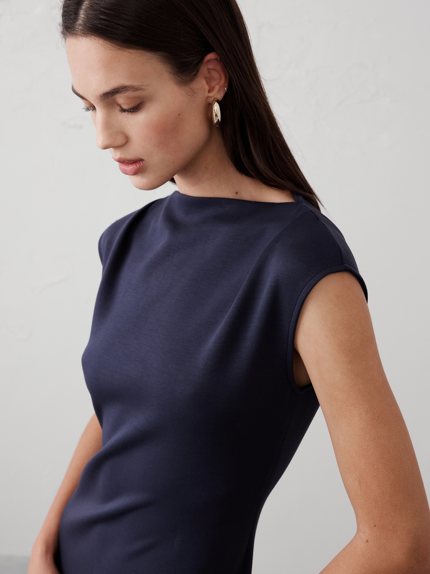 Image number 3 showing, Soft Touch Scuba Sheath Dress