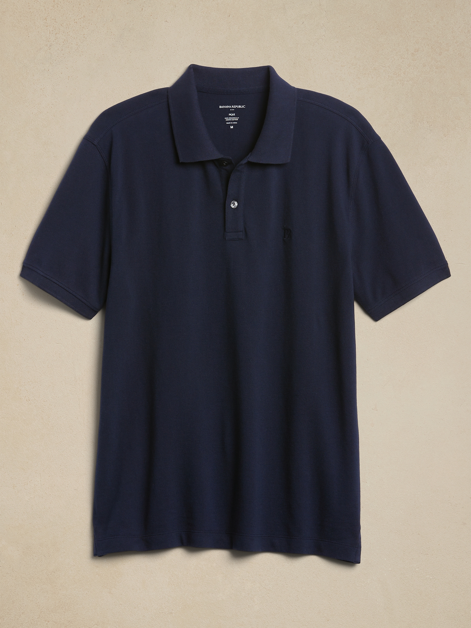 Cotton Monogram Pique Polo