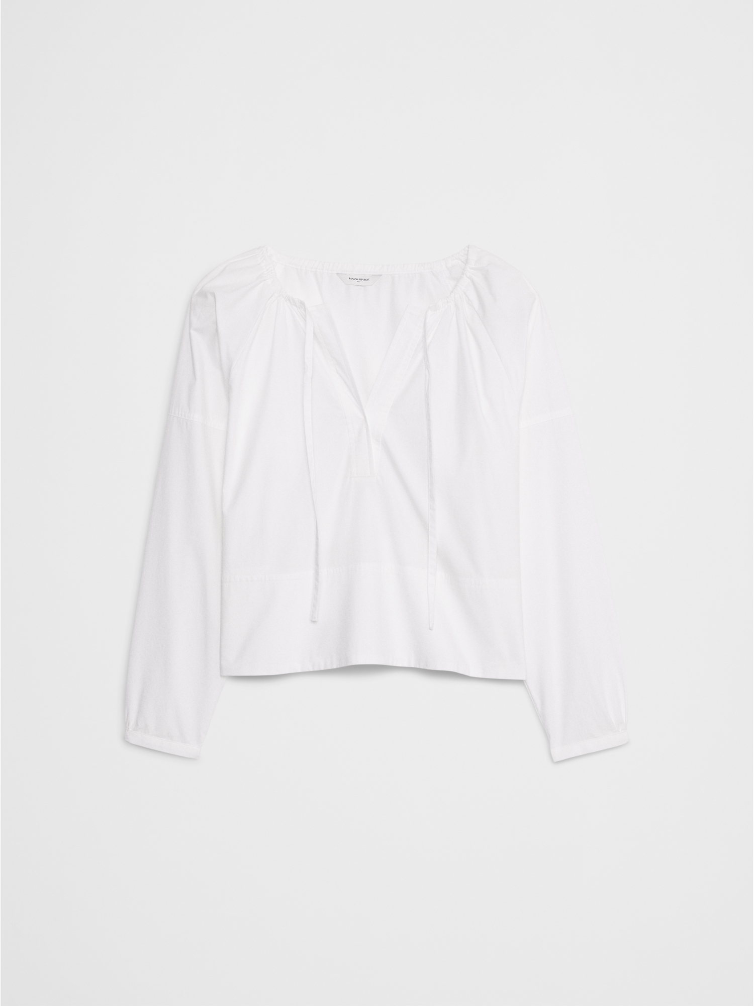 Shirred Popover Shirt