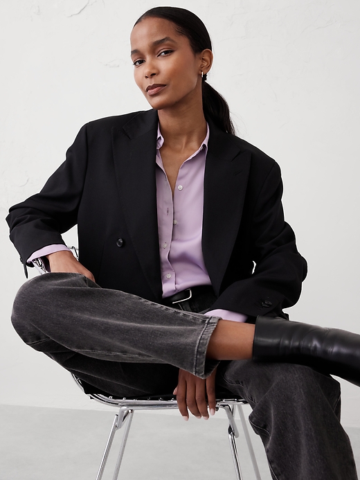 Silky Classic Shirt | Banana Republic Factory