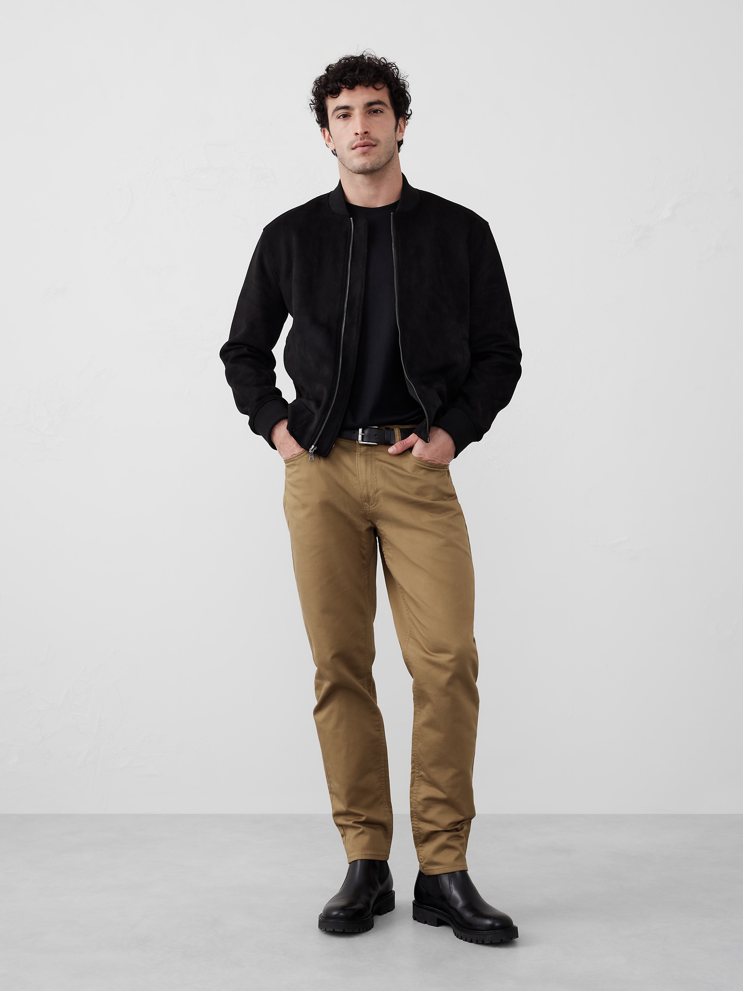 Pantalon Voyageur coupe athlétique - Brun
