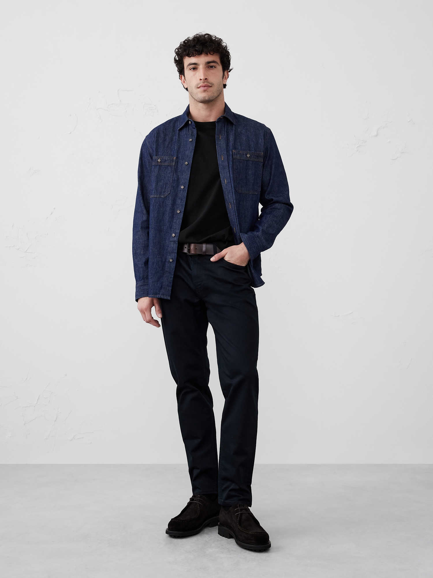 Pantalon Voyageur coupe athlétique - Noir