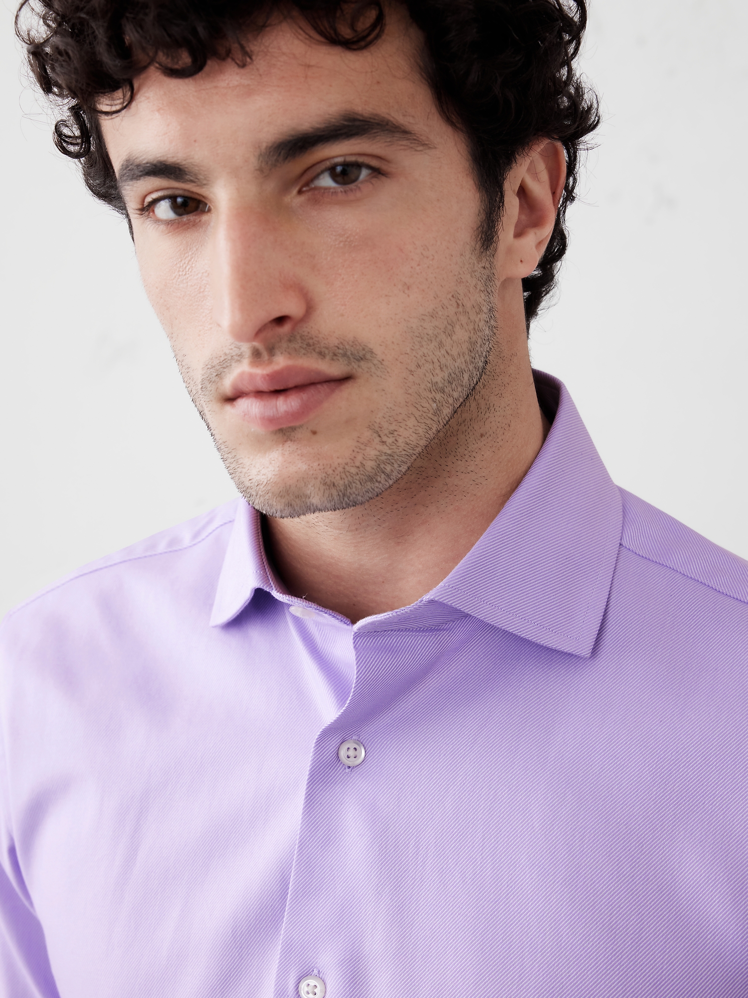 Image number 3 showing, Slim-Fit Dobby Dress Shirt