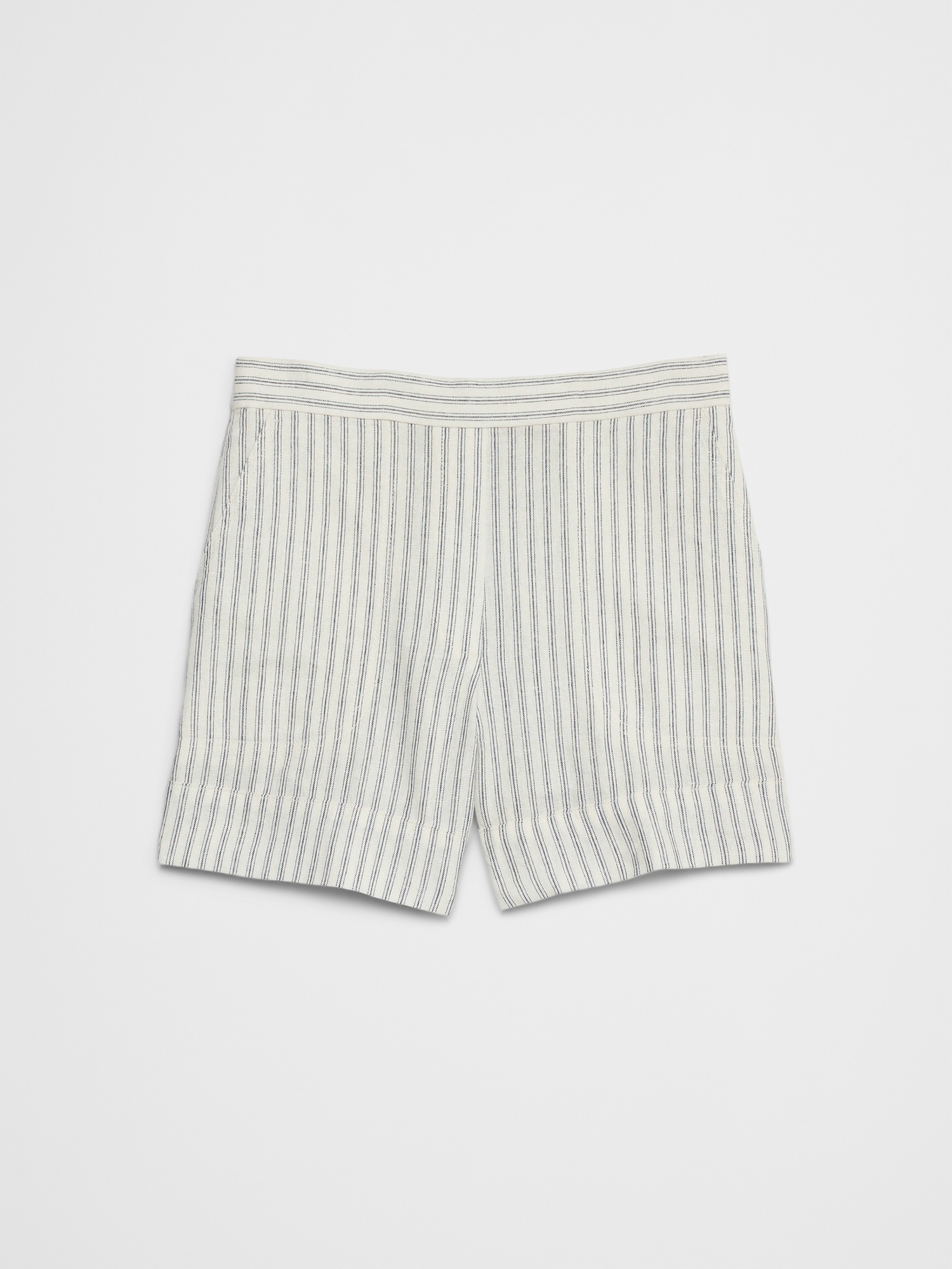 Linen-Blend Pull-On Short