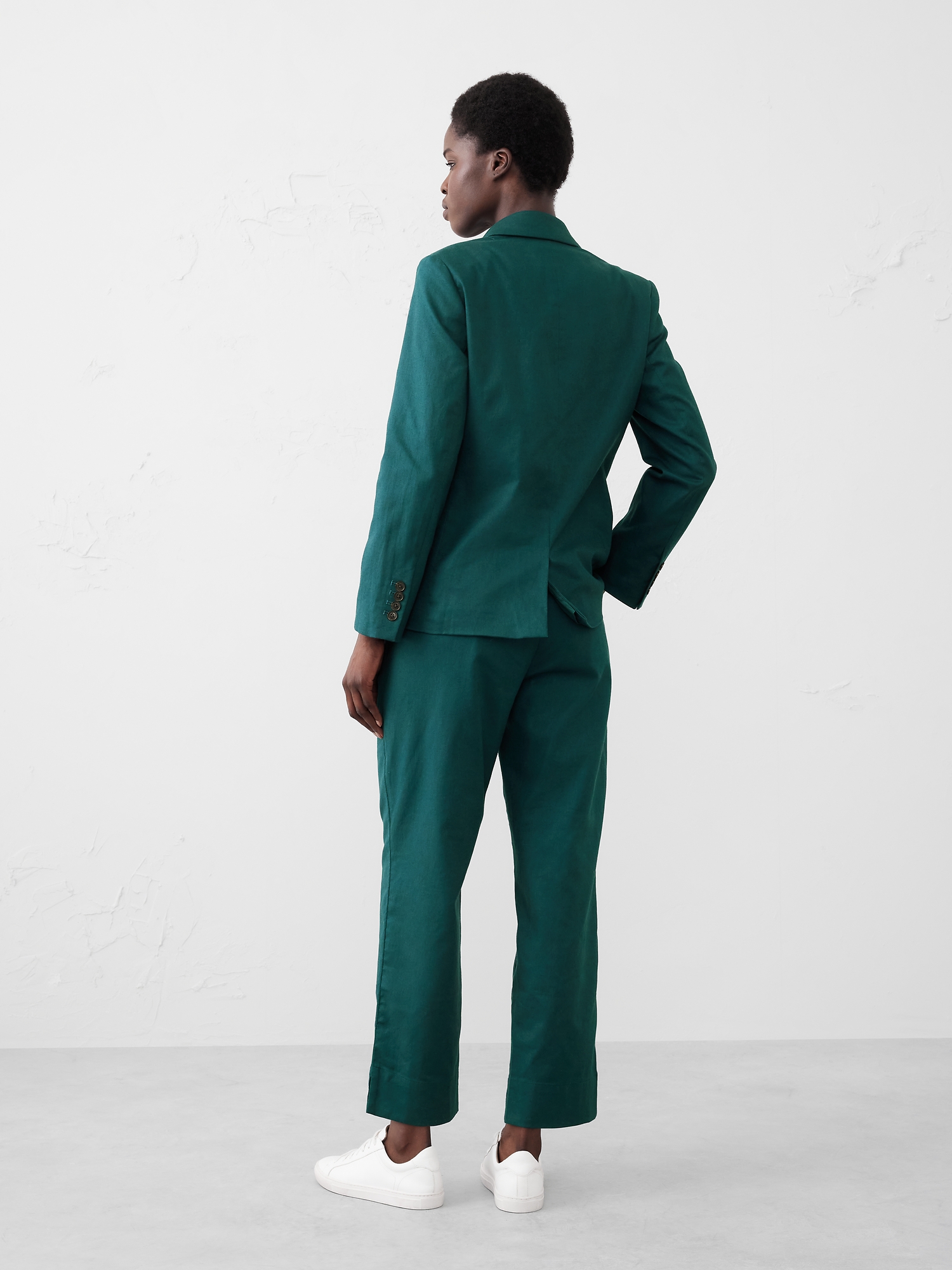 Image number 2 showing, Linen-Blend Boyfriend Blazer