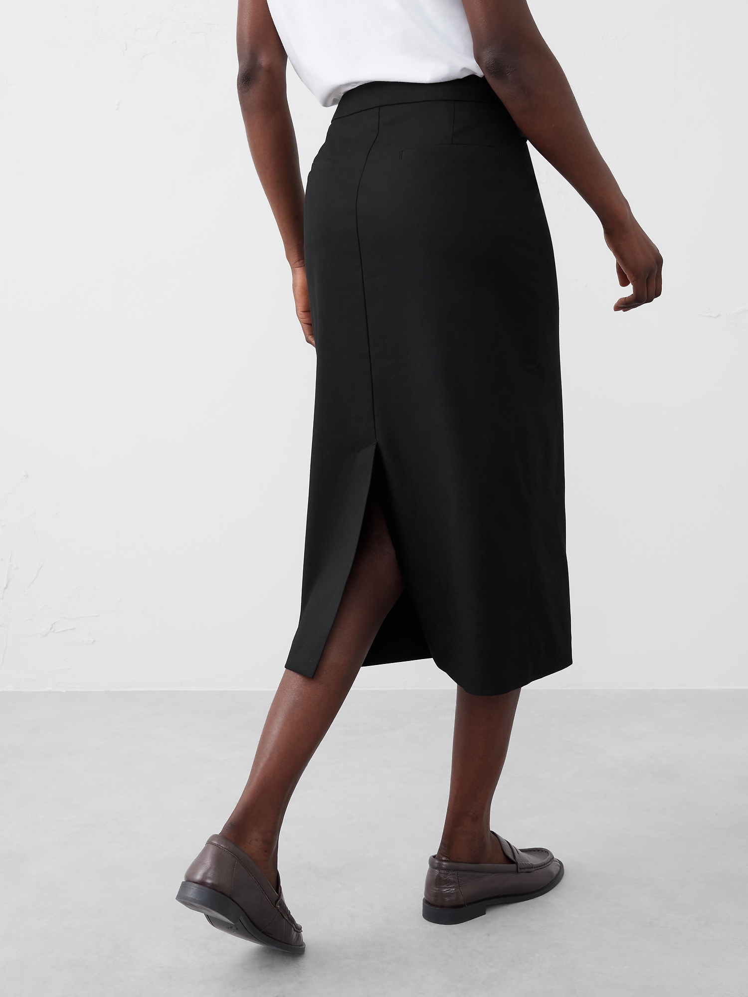 Tailored Midi Skirt