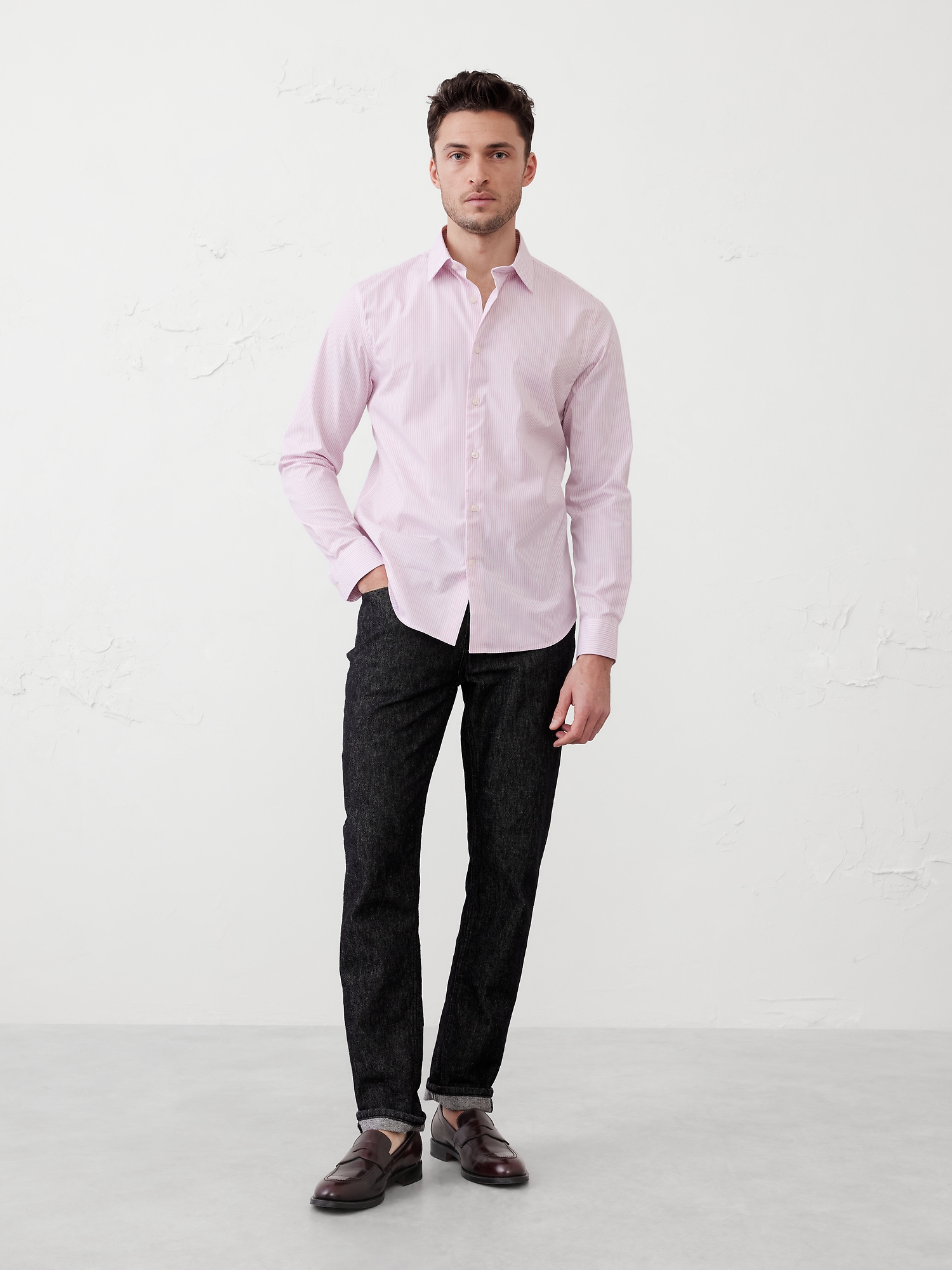 Image number 1 showing, Slim Untucked Dress Shirt