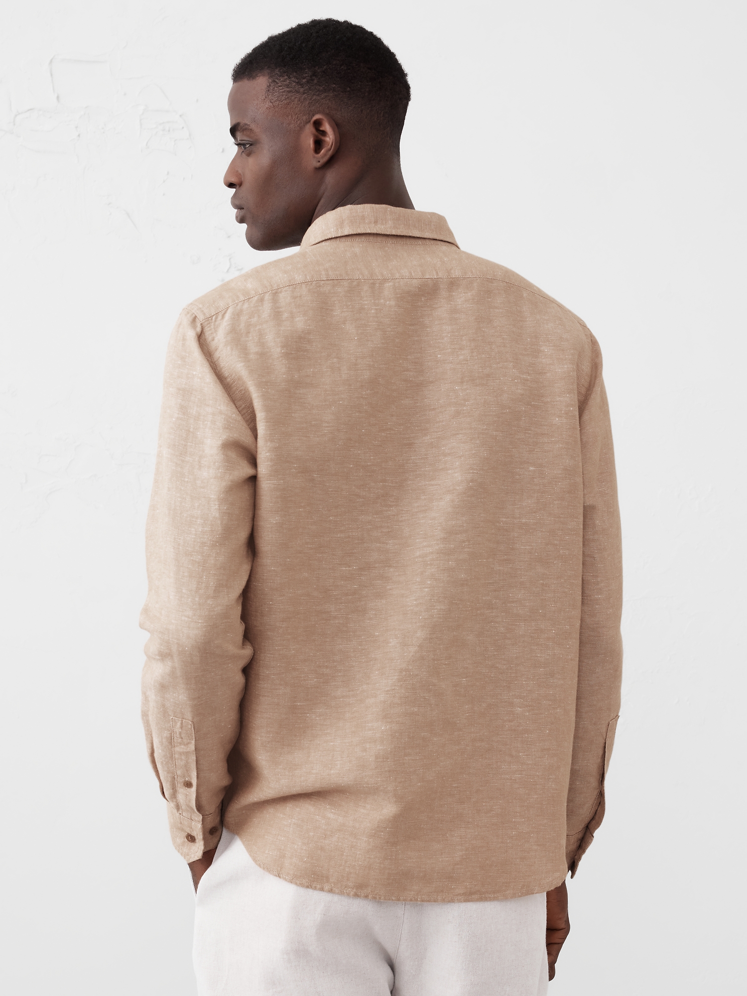 Slim Linen-Blend Shirt