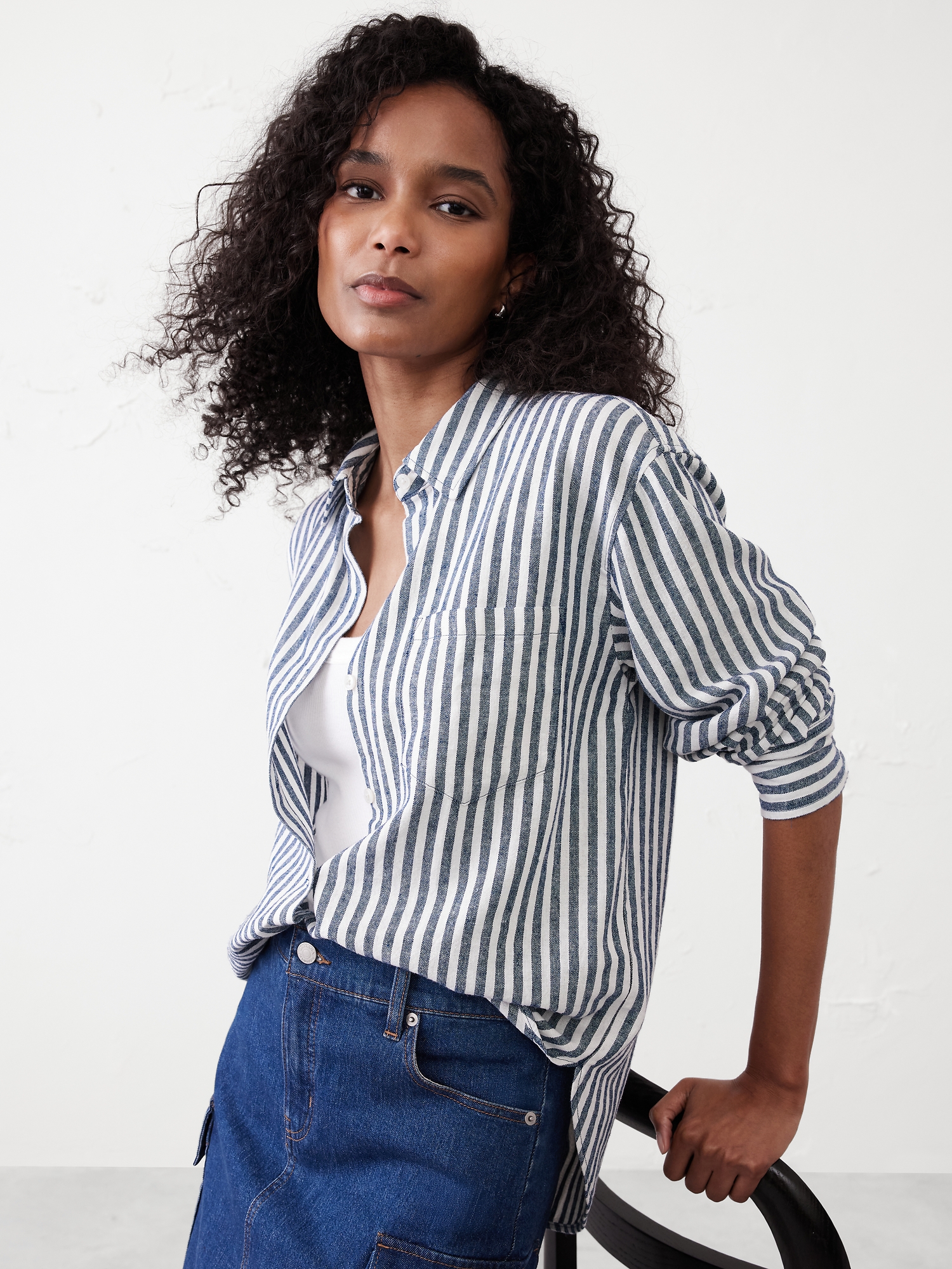 Classic Linen-Blend Shirt