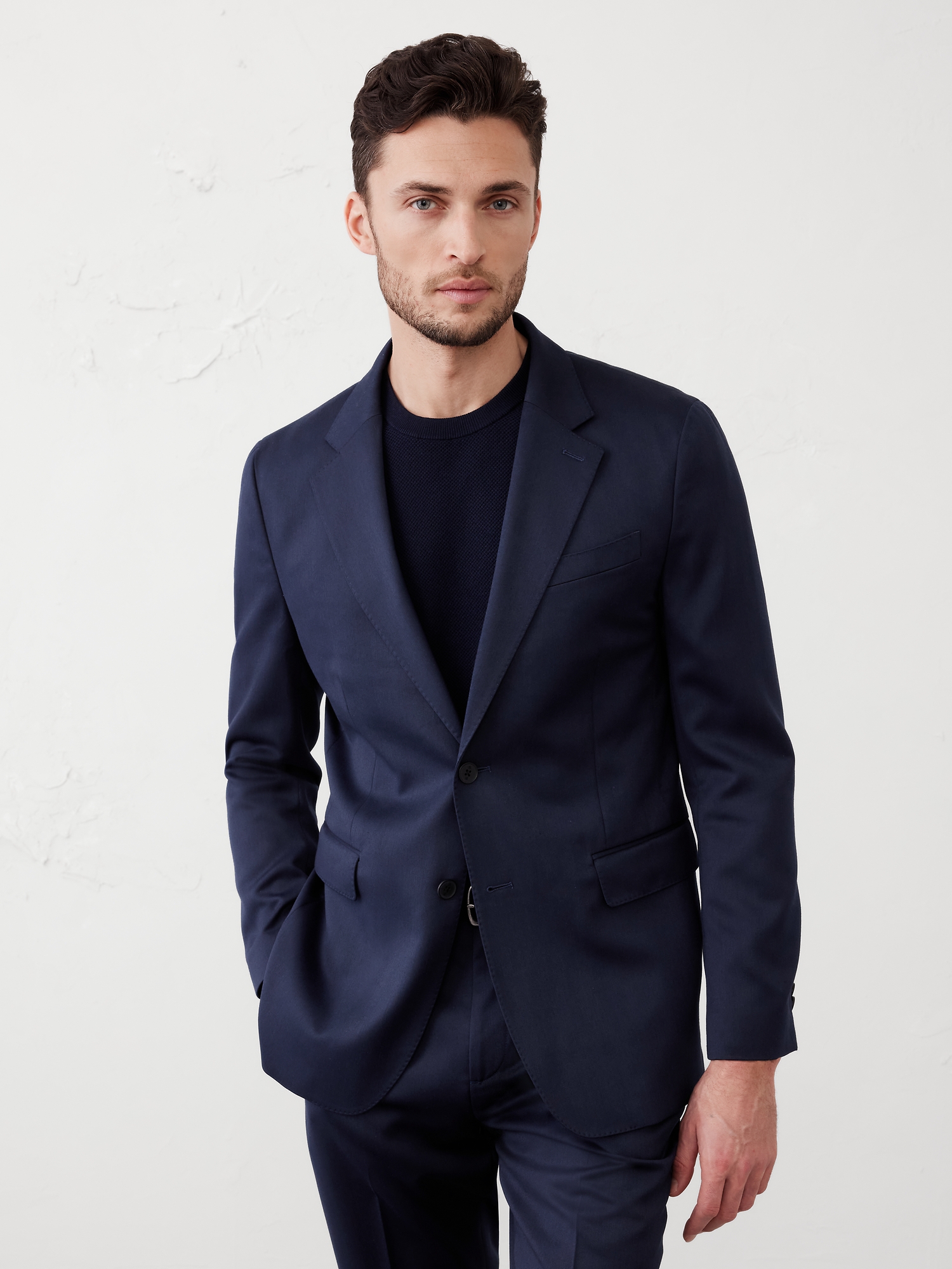 Modern Classic Satin Suit Jacket