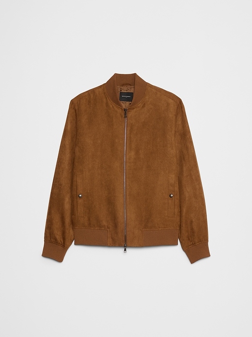 Vegan Suede Bomber | Banana Republic Factory