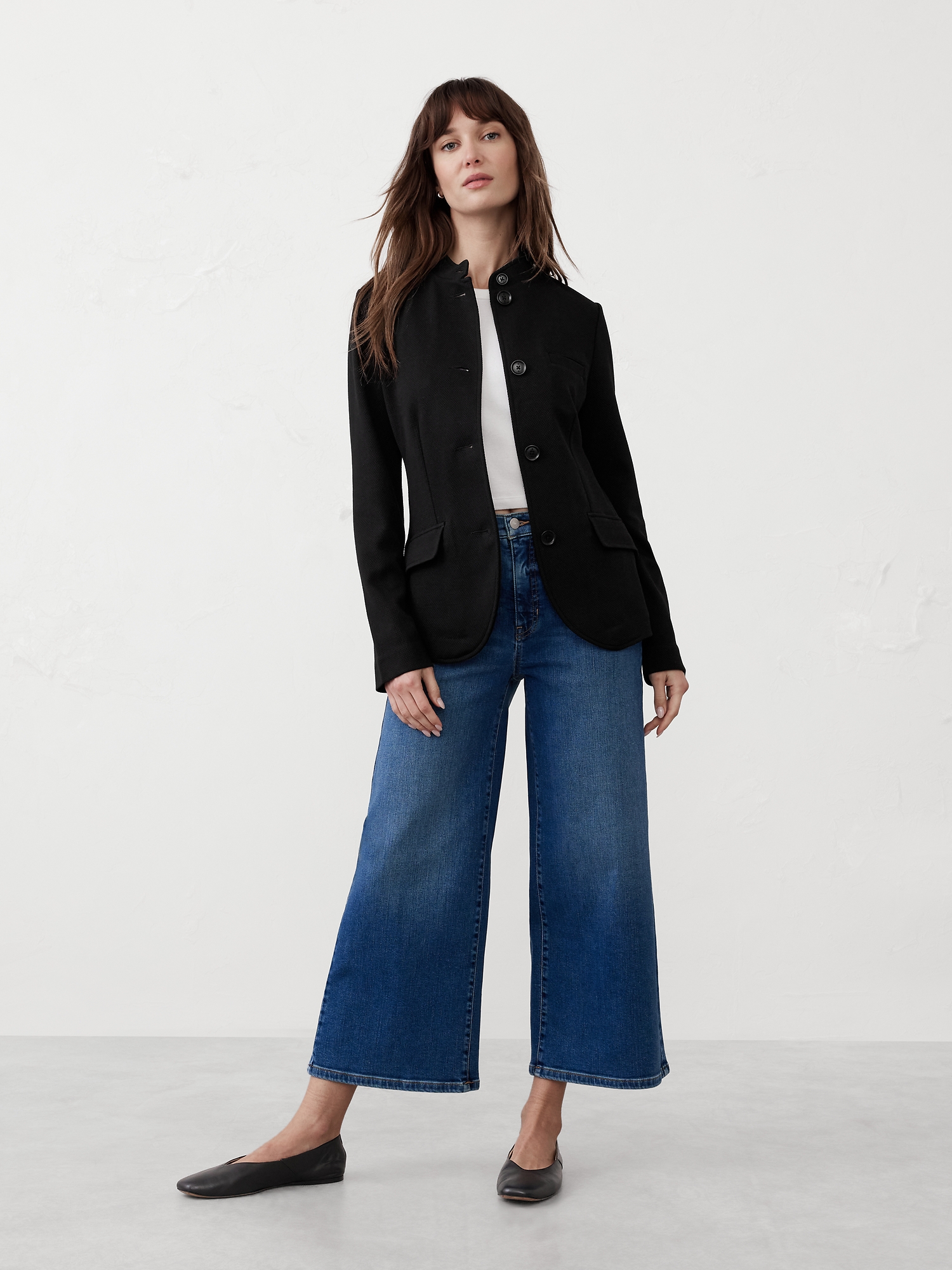 Knit Pique Blazer