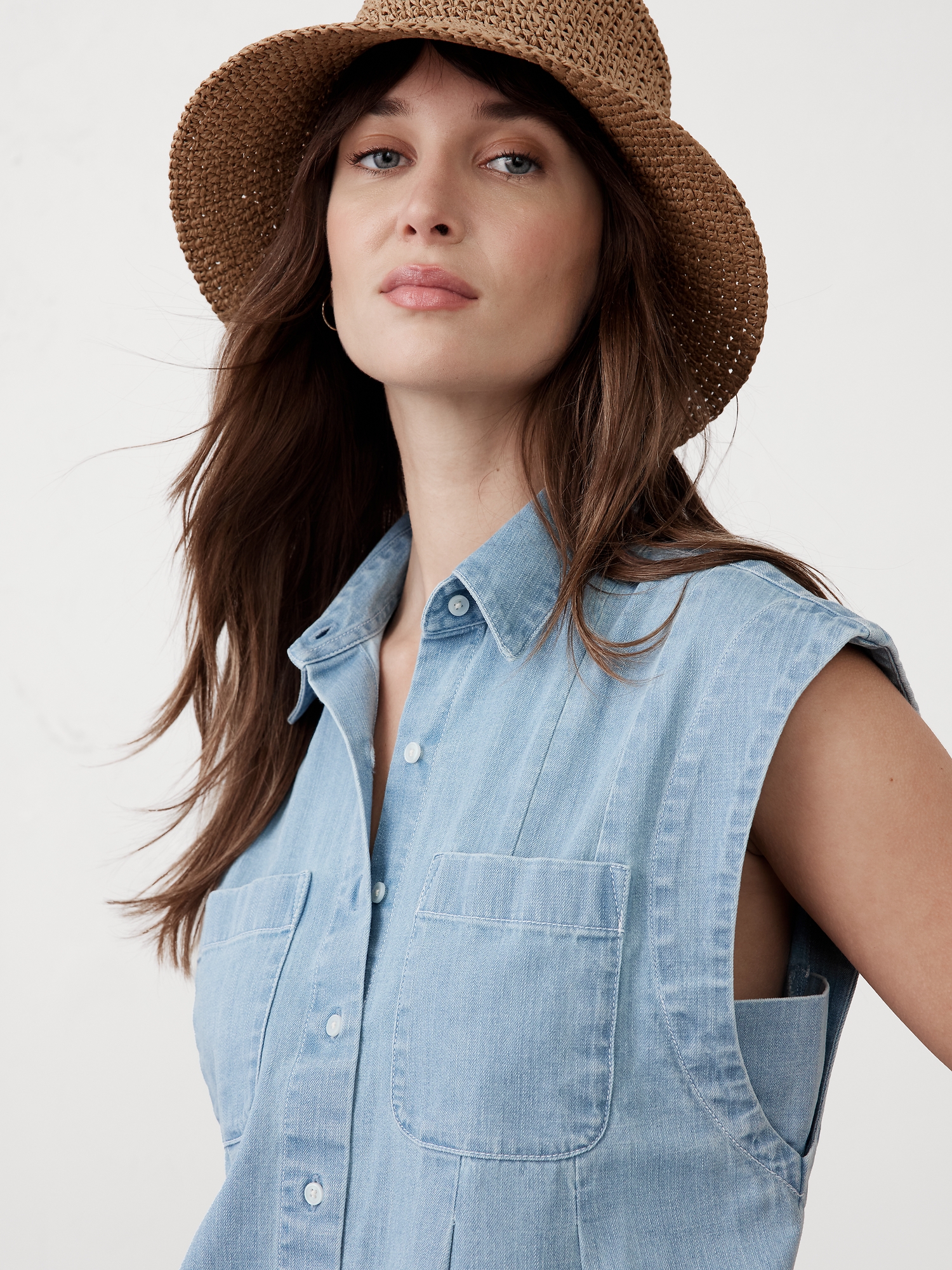 Image number 3 showing, Utility Mini Shirtdress