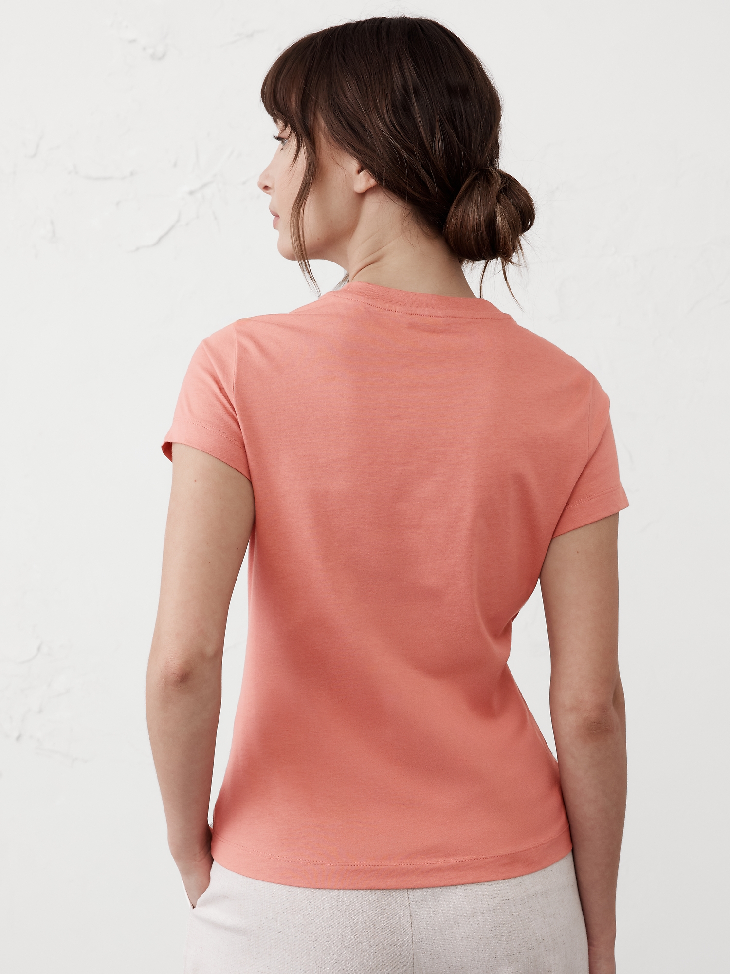 Image number 5 showing, Premium Cotton Fitted T-Shirt