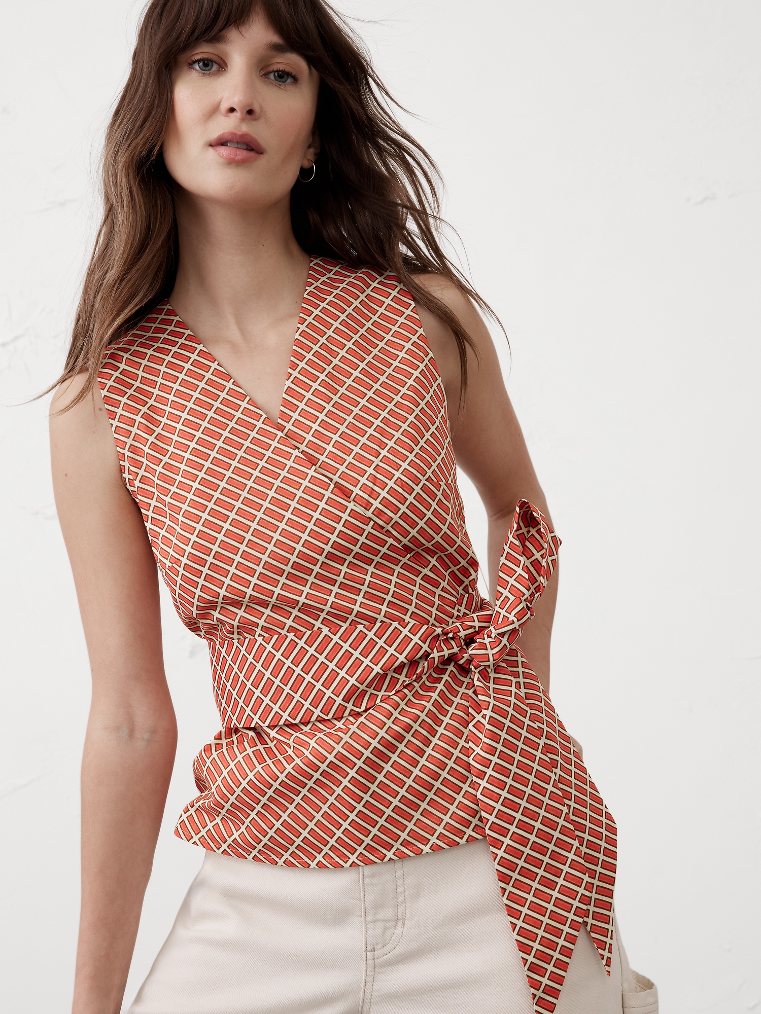 Wrapped Voile Top