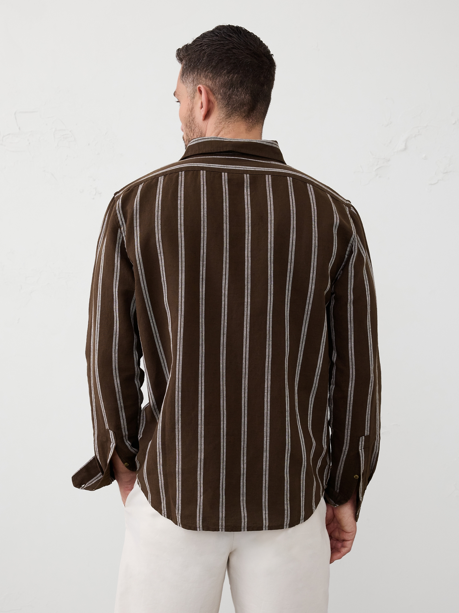 Slim Linen-Blend Shirt