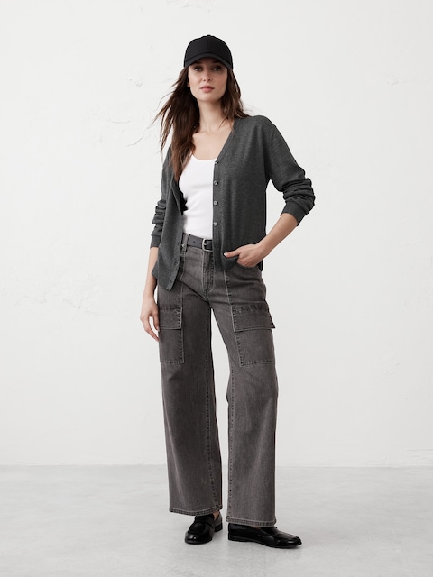 Forever V-Neck Cardigan Sweater