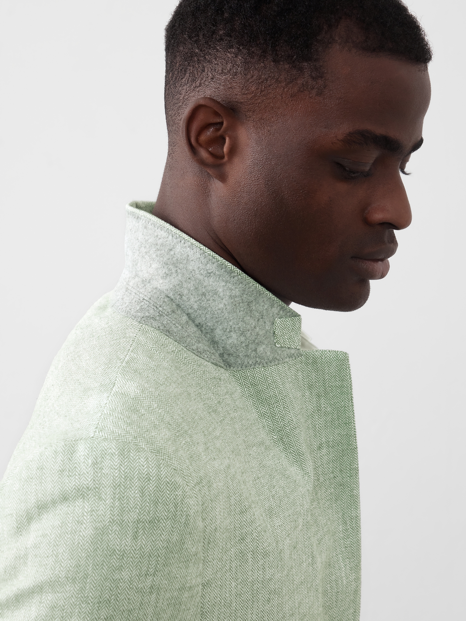 Image number 6 showing, Tailored-Fit Linen-Blend Herringbone Suit Jacket