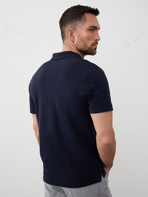 Cotton Monogram Pique Polo | Banana Republic Factory