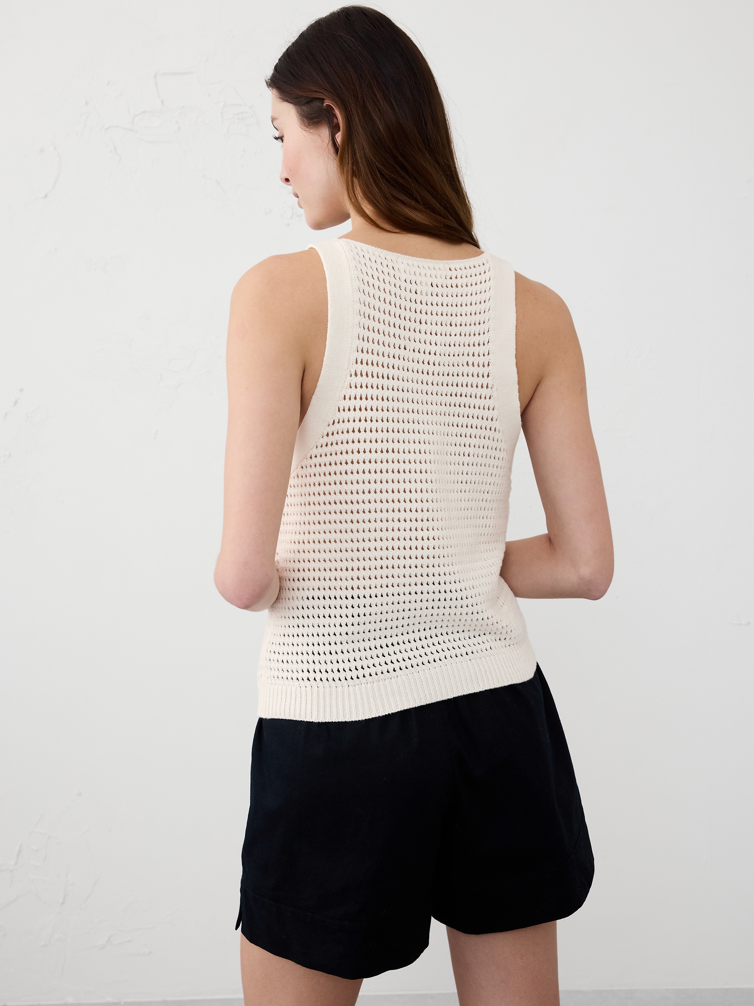 Open Stitch Sweater Tank