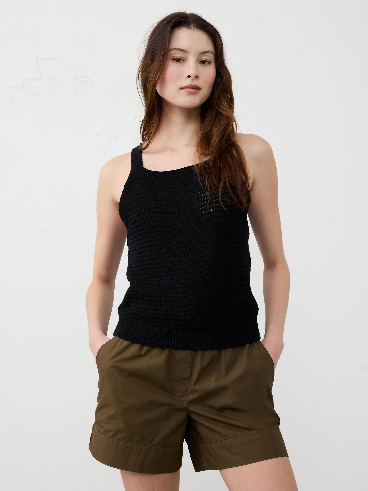 Open Stitch Sweater Tank