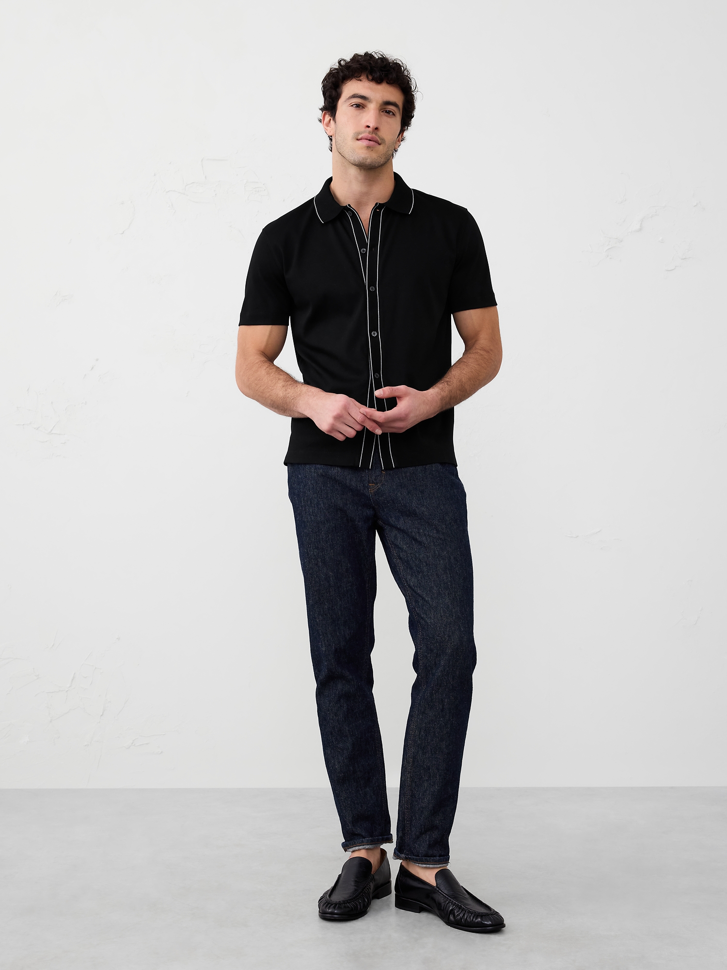 Luxe Touch Polo - Black