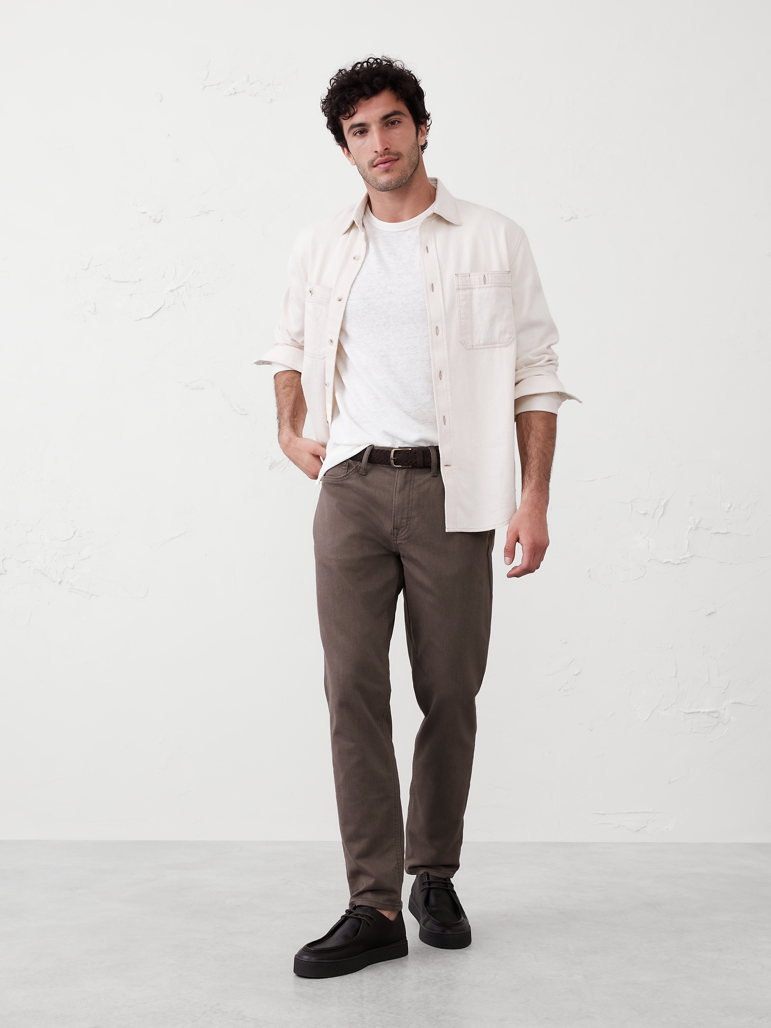 Pantalon Voyageur coupe athlétique - Brun