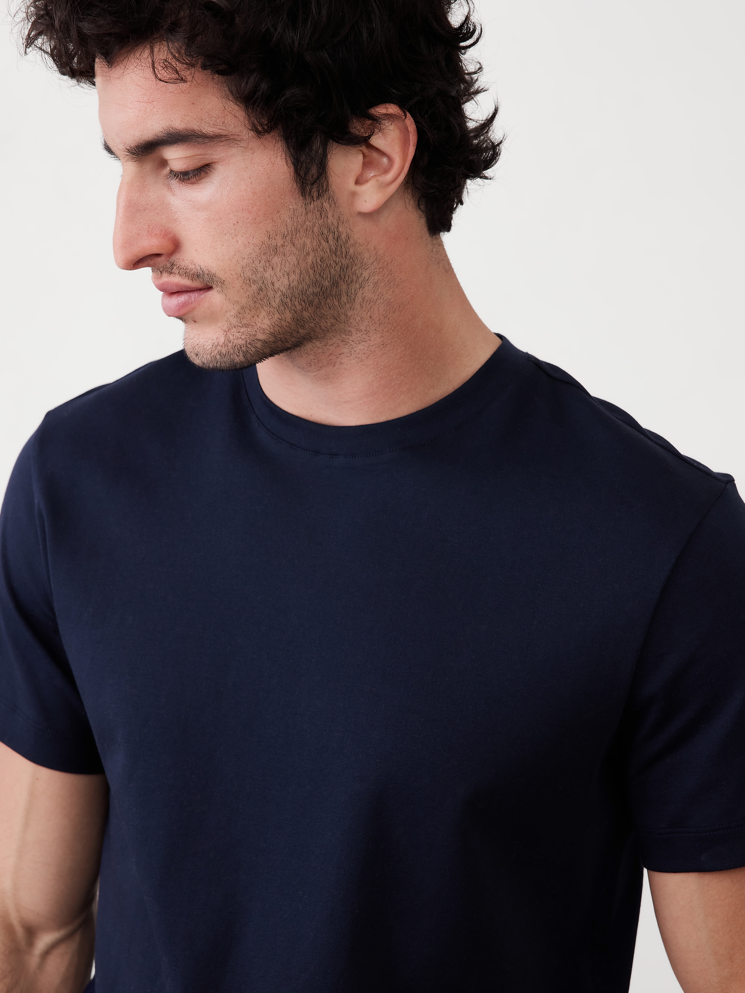 Image number 3 showing, Luxe Touch Crew-Neck T-Shirt